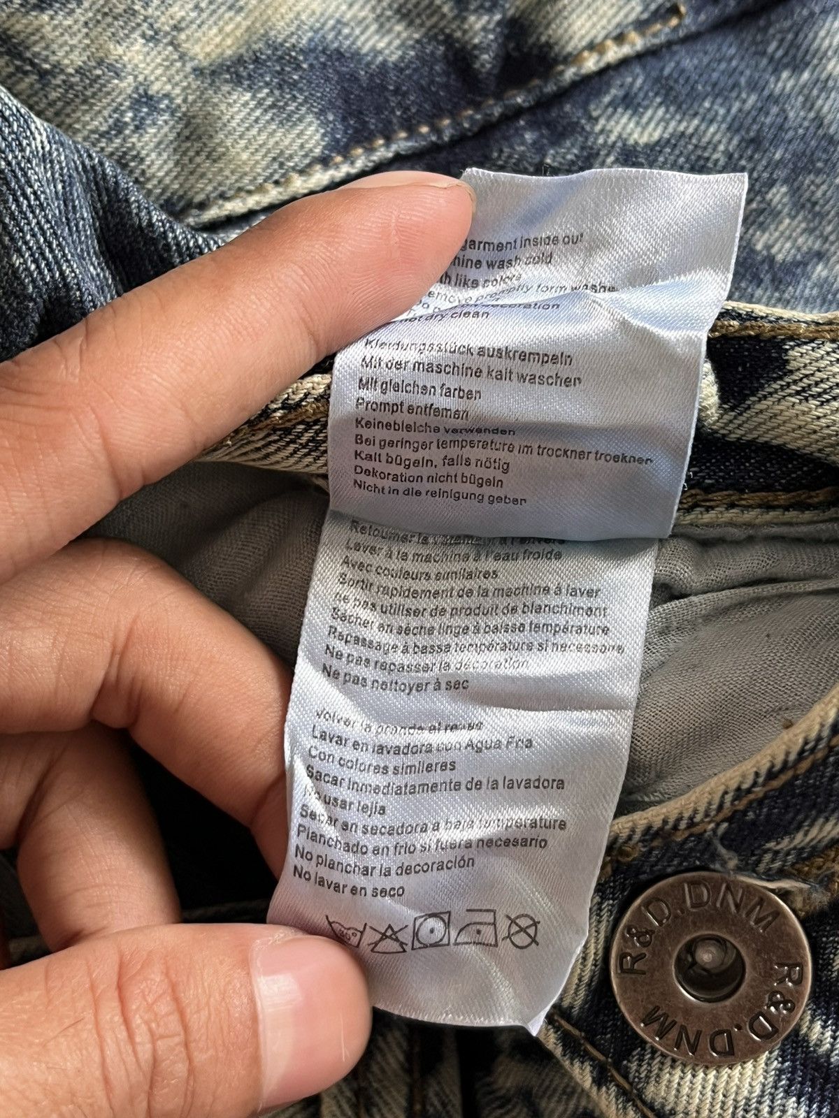 Vintage Vintage Balmain Biker Denim Style R&D Denim Size US 32 / EU 48 - 10 Thumbnail