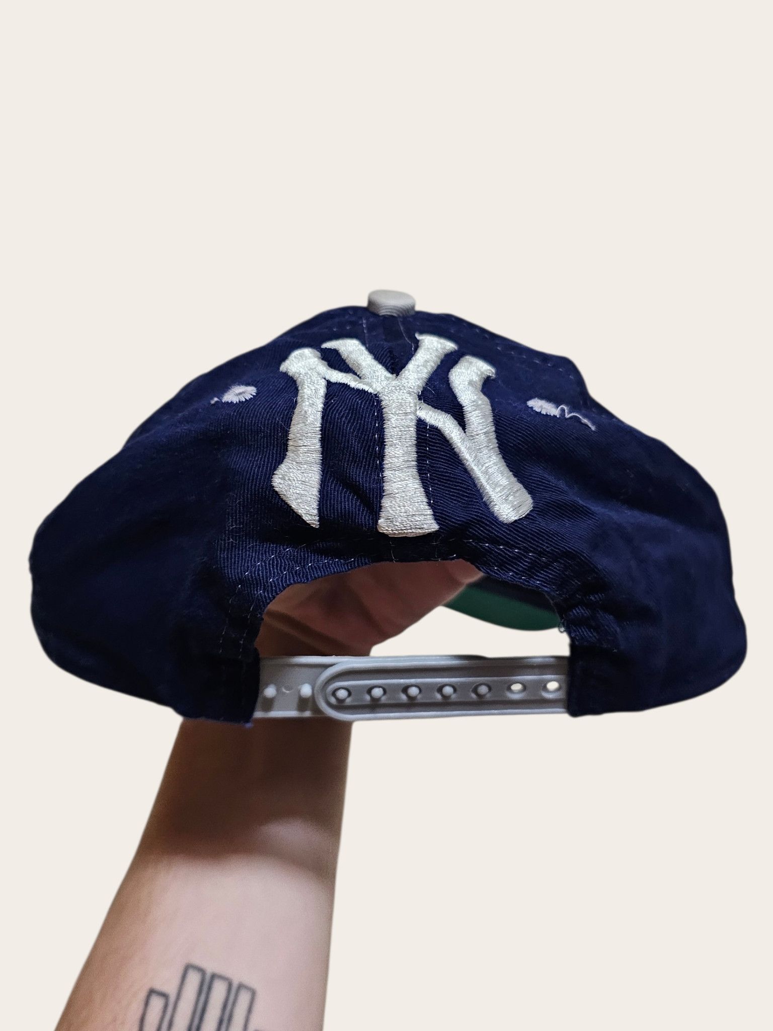New York Yankees New York Yankees Big Logo Spellout Hat Size ONE SIZE - 4 Thumbnail