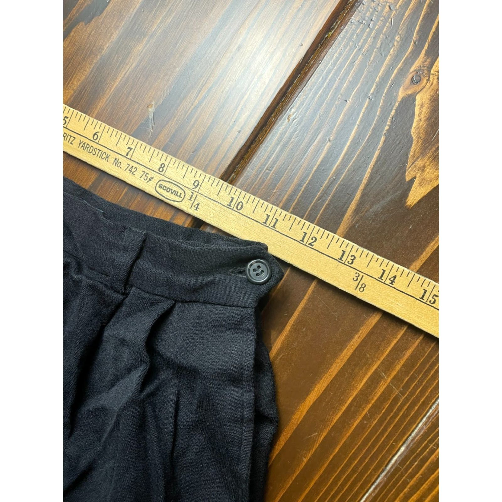 Ralph Lauren Ralph Lauren Shorts Women's 4 Black Pleated Wool Dress Shorts Wool Pleated Flat Front High Rise Casual Chino 7in Inseam Regular Mid Womens Vintage: No Size 27" / US 4 / IT 40 - 6 Thumbnail