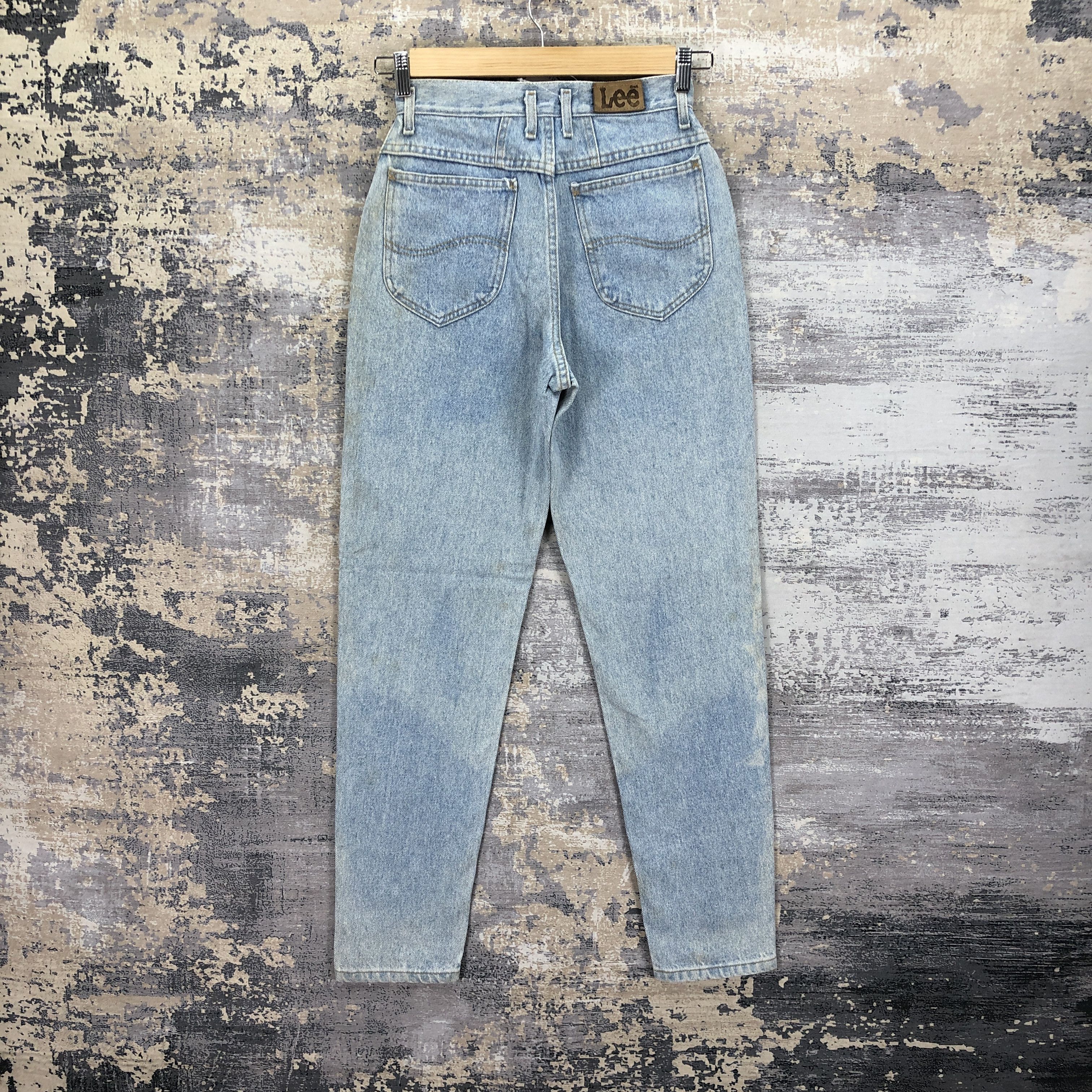 Lee Vintage 80s Lee Jeans Light Wash Lee Sun Faded Denim Size 24" / US 00 / IT 34 - 1 Thumbnail