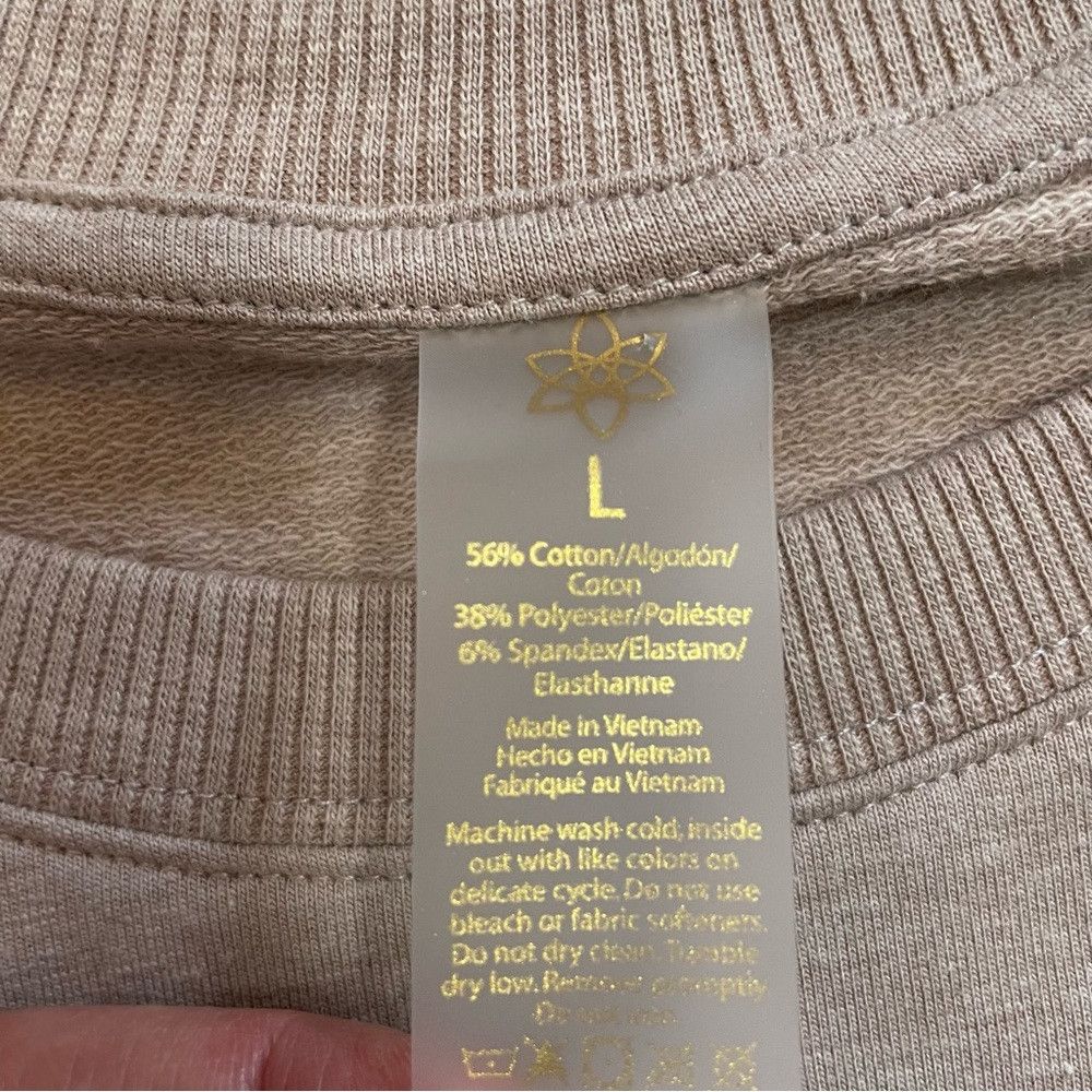 Other NWT New Harmony Balance Organic Cotton Beige Sweatshirt Siz Size L / US 10 / IT 46 - 6 Thumbnail
