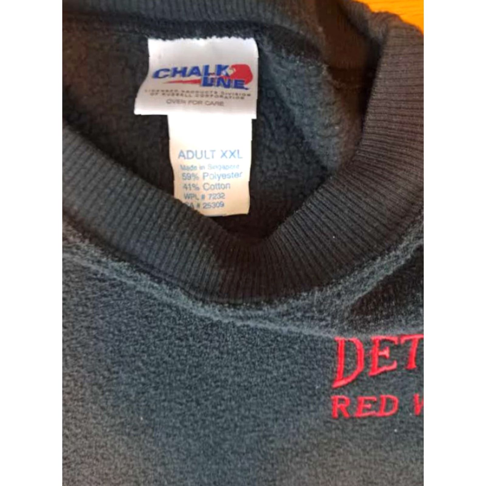 Chalk Line VINTAGE Chalk Line Detroit Red Wings Hockey Sweatshirt Black 2XL Men Pullover Size US XXL / EU 58 / 5 - 3 Thumbnail