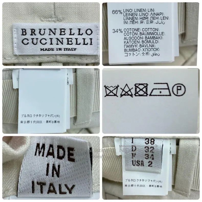 Brunello Cucinelli Brunello Cucinelli Linen and cotton blended pants Size 25" / US 0 / IT 36 - 6 Thumbnail
