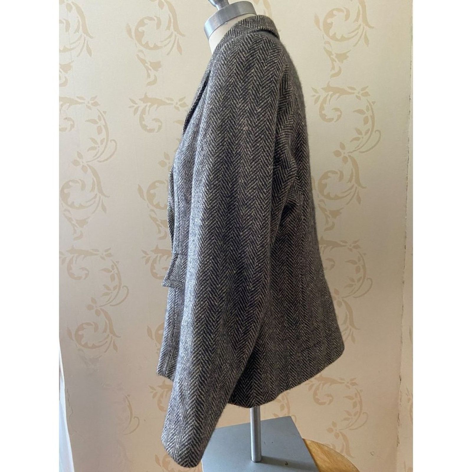 Jil Sander Jil Sander Houndstooth Cashmere Blend Jacket Size L / US 10 / IT 46 - 2 Thumbnail
