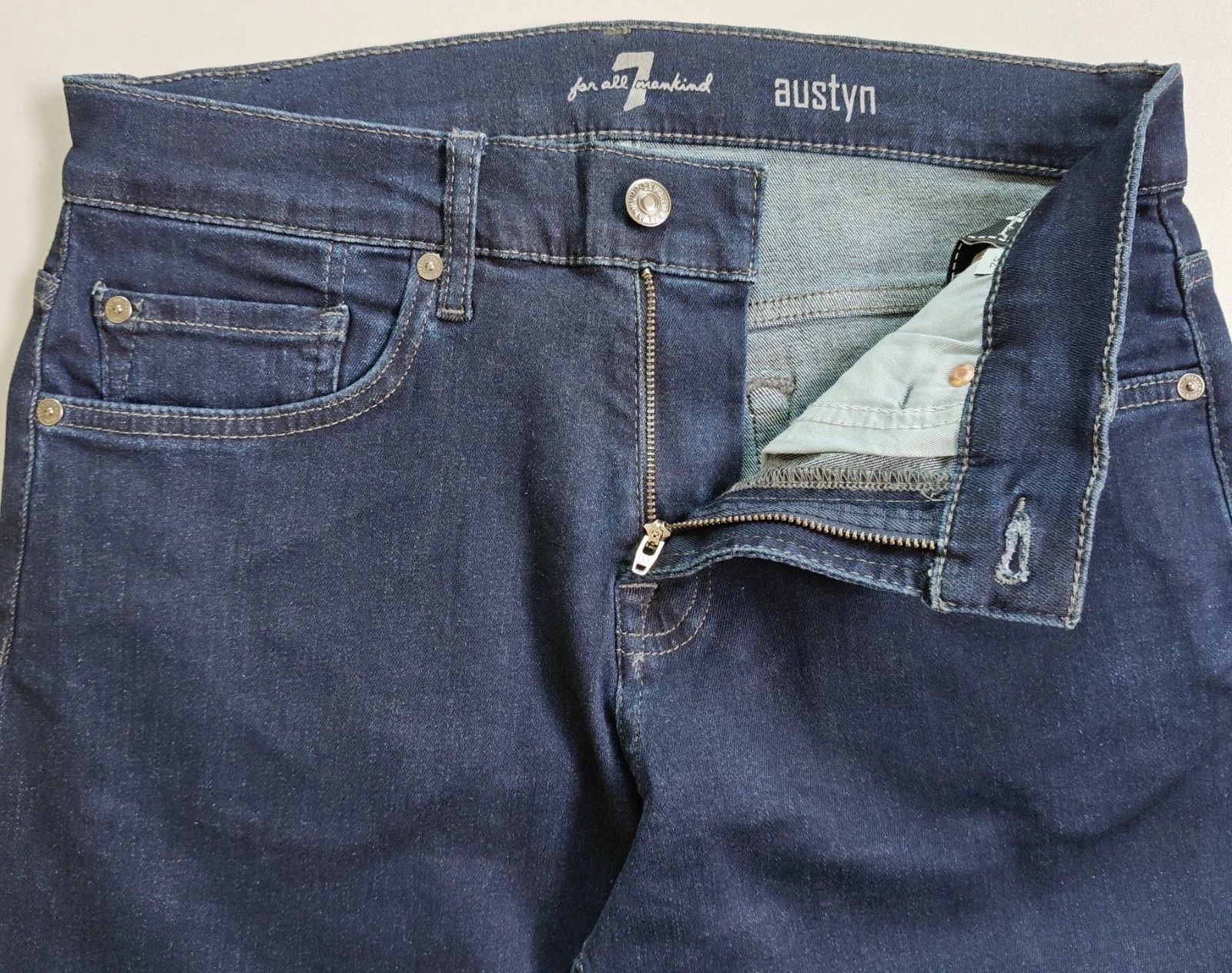 7 For All Mankind 7 For All ManKind AUSTYN Tonal Rinse JEANS T / 6023 Size US 32 / EU 48 - 5 Thumbnail