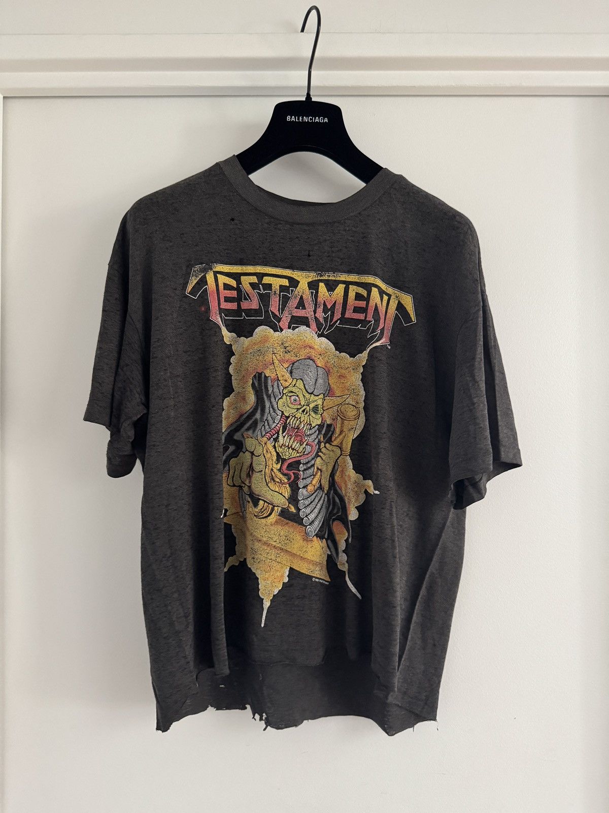 Band Tees *RARE* 1988 80s VINTAGE THRASHED TESTAMENT TRIAL BY FIRE Size US XL / EU 56 / 4 - 1 Thumbnail