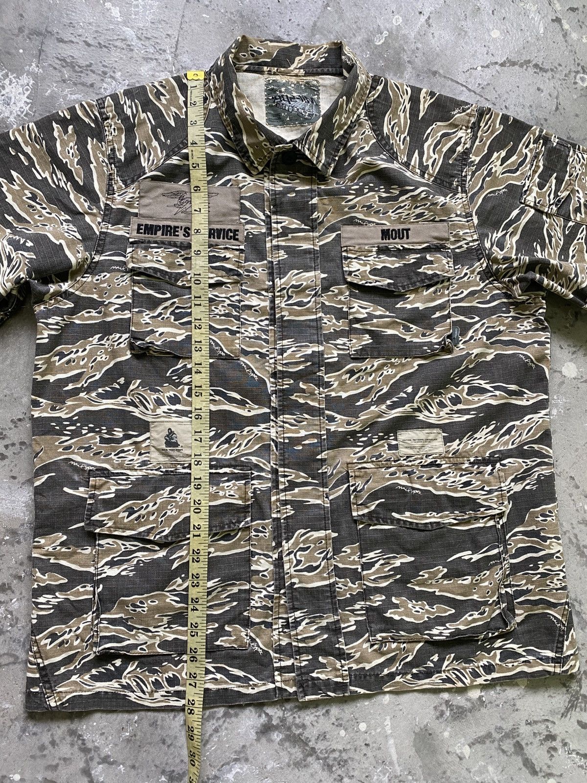 Wtaps Wtaps Buds Tiger Stripe Camo Cotton Issue Shirt Size US L / EU 52-54 / 3 - 17 Thumbnail