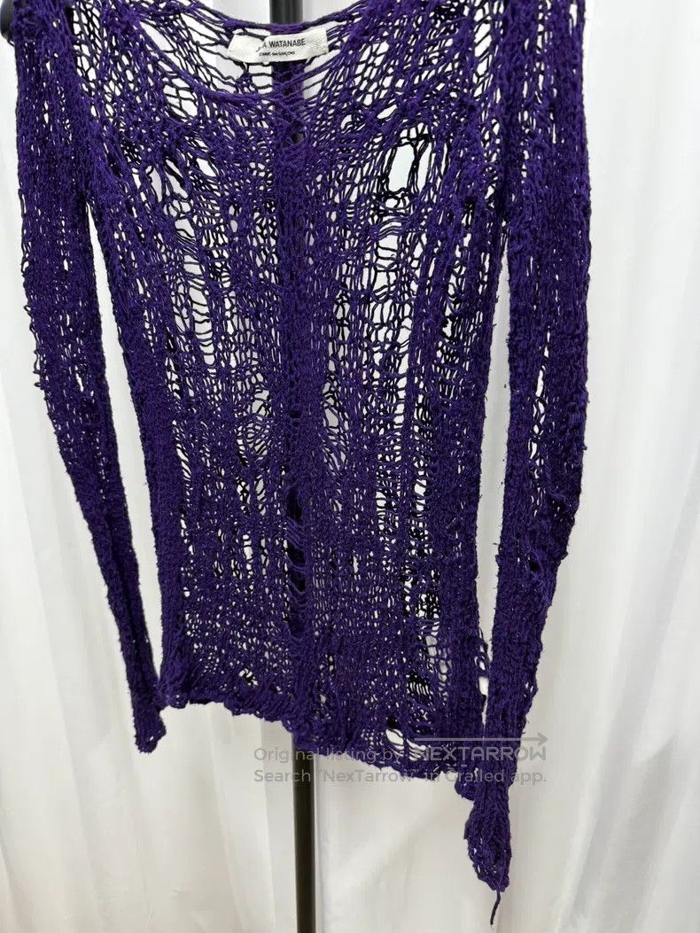 Junya Watanabe Junya Watanabe one-size-fits-all Destroyed Mesh Knit Sweate Size XS / US 0-2 / IT 36-38 - 3 Thumbnail