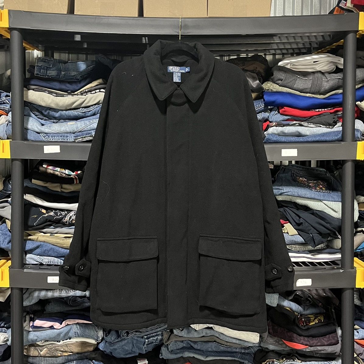 Polo Ralph Lauren Vintage Polo Ralph Lauren Wool Military Jacket Pea Coat Size US L / EU 52-54 / 3 - 1 Thumbnail
