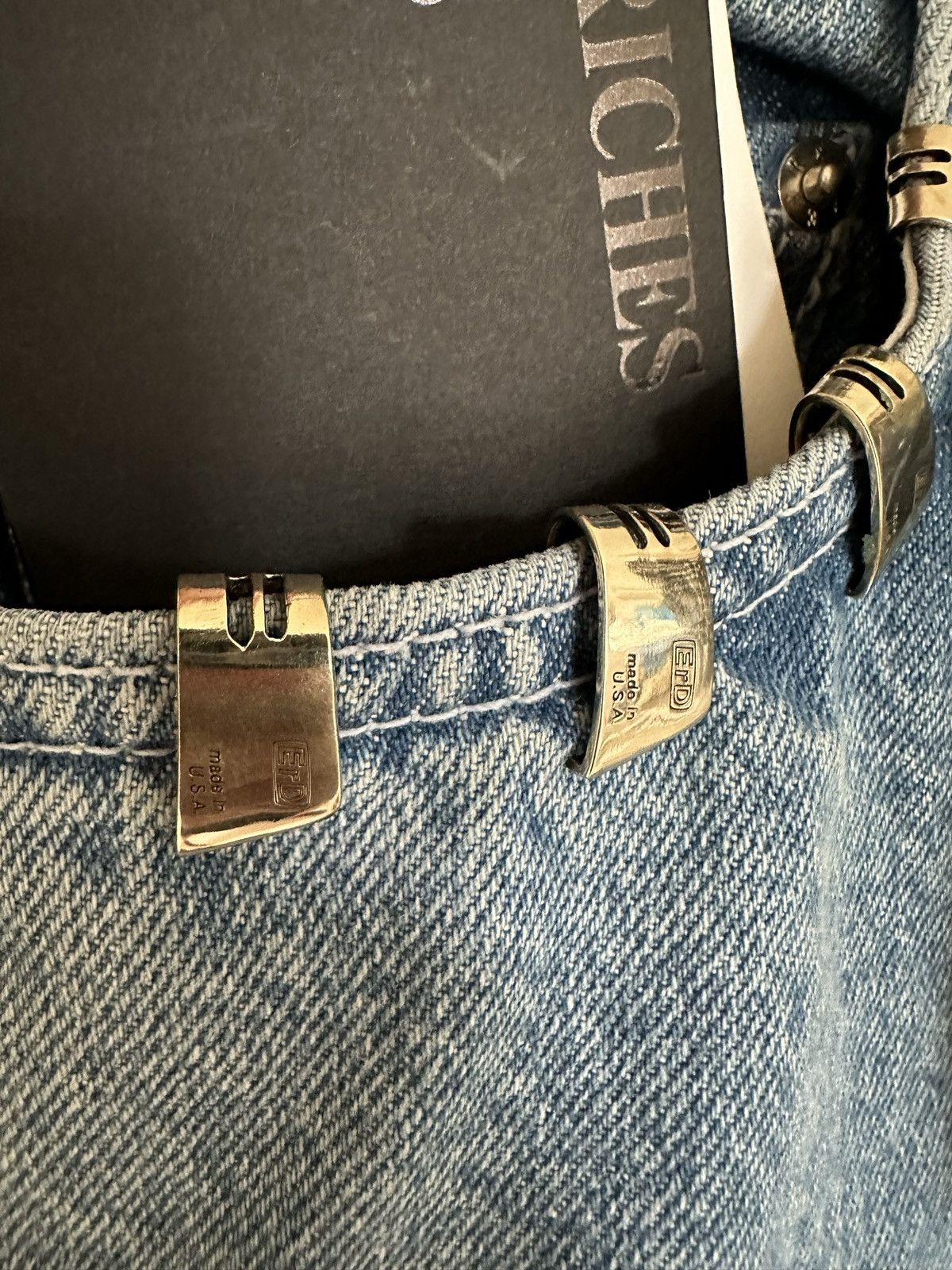 Enfants Riches Deprimes Enfants Riches Déprimés leather denim carpenter denim jeans Size US 28 / EU 44 - 19 Thumbnail