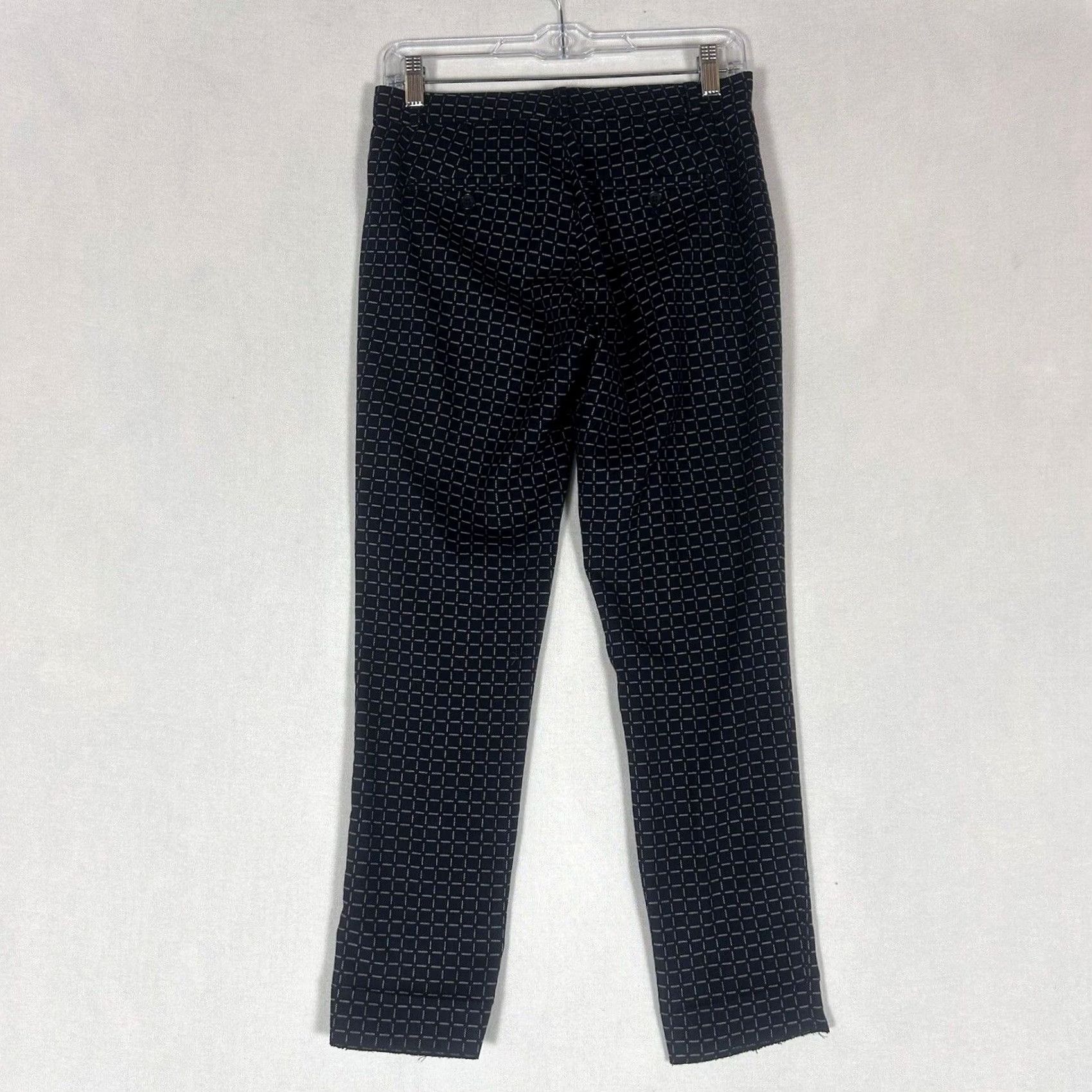 Banana Republic Banana Republic Avery Ankle Pants 00P Petite Blue Check Dry Hem Pants Women Size 24" / US 00 / IT 34 - 6 Thumbnail