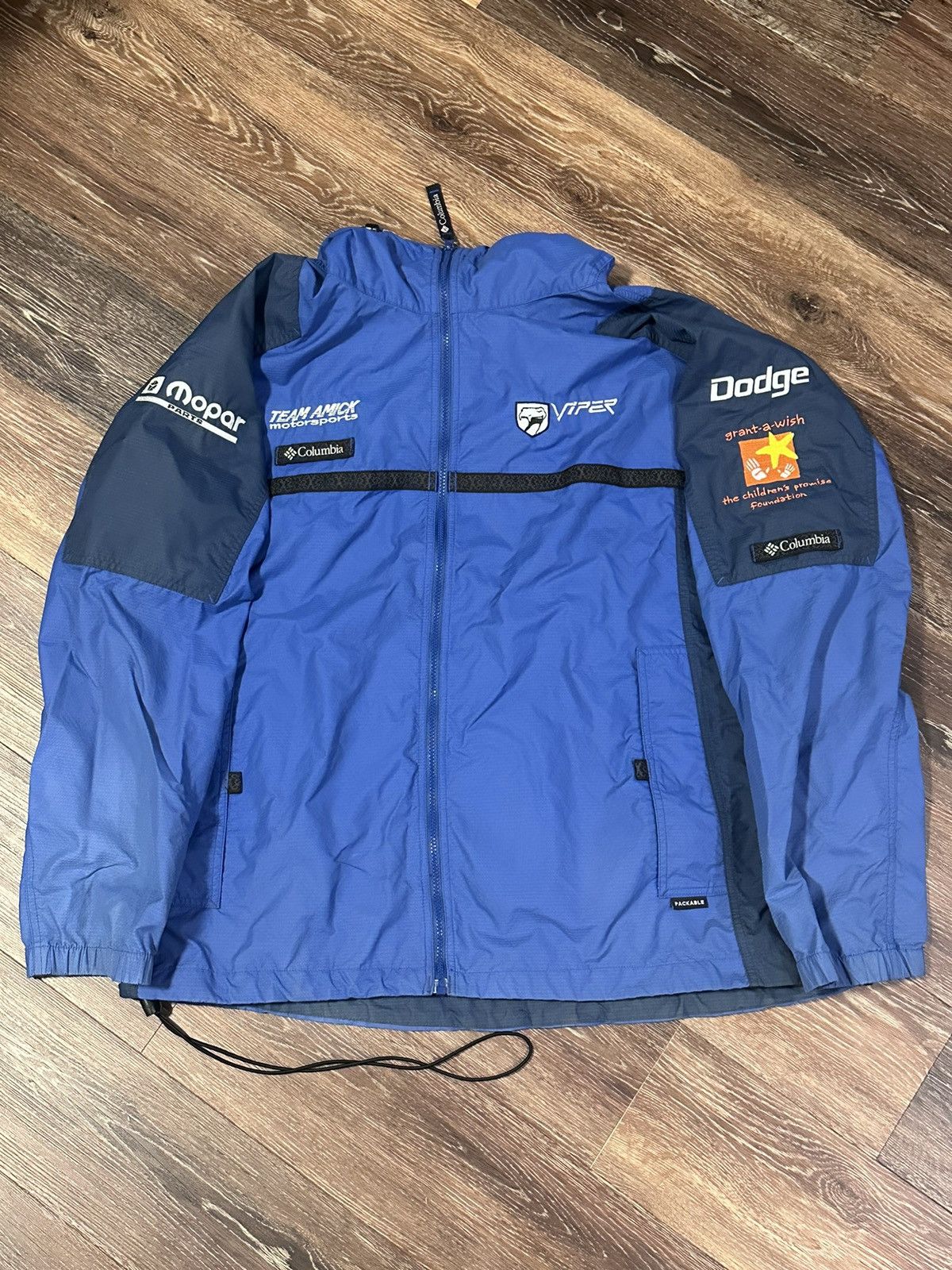 image of Columbia Dodge Viper Vintage Jacket in Blue, Men's (Size XL)