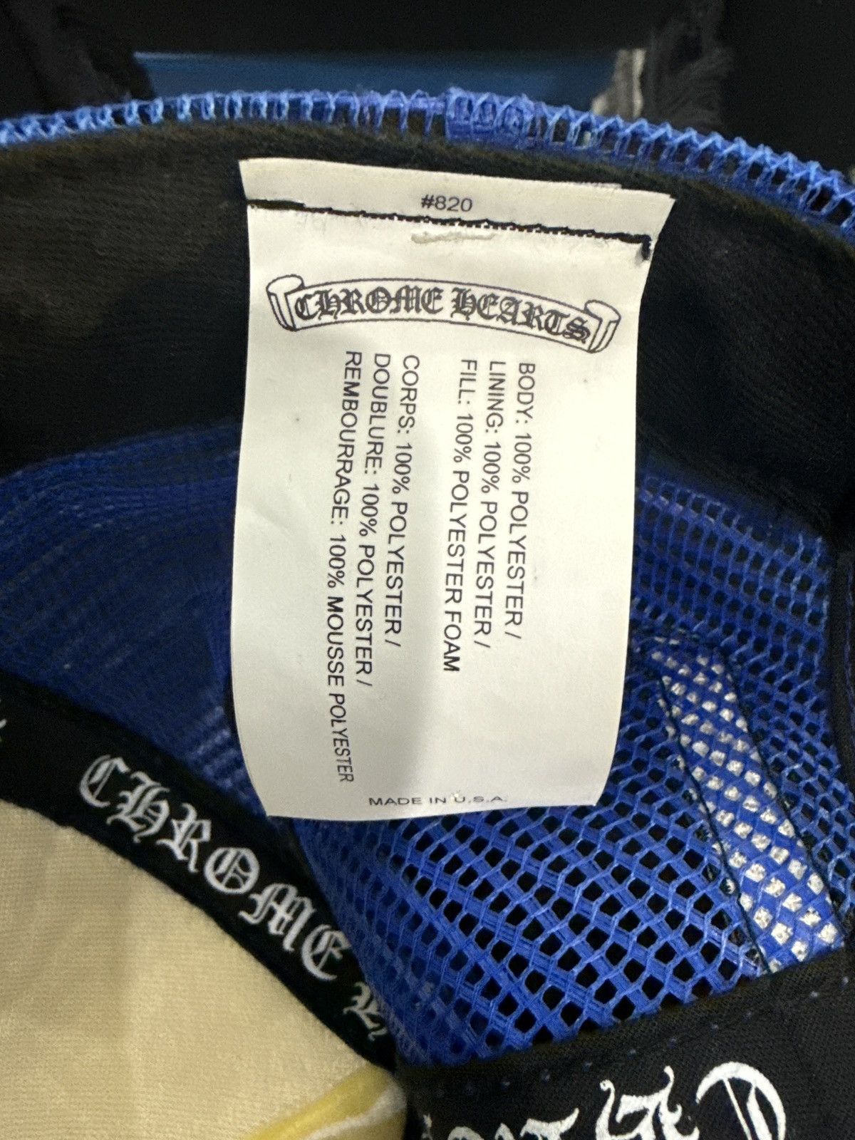 Chrome Hearts Chrome Heart Multi Cross Trucker Hat Size ONE SIZE - 4 Thumbnail