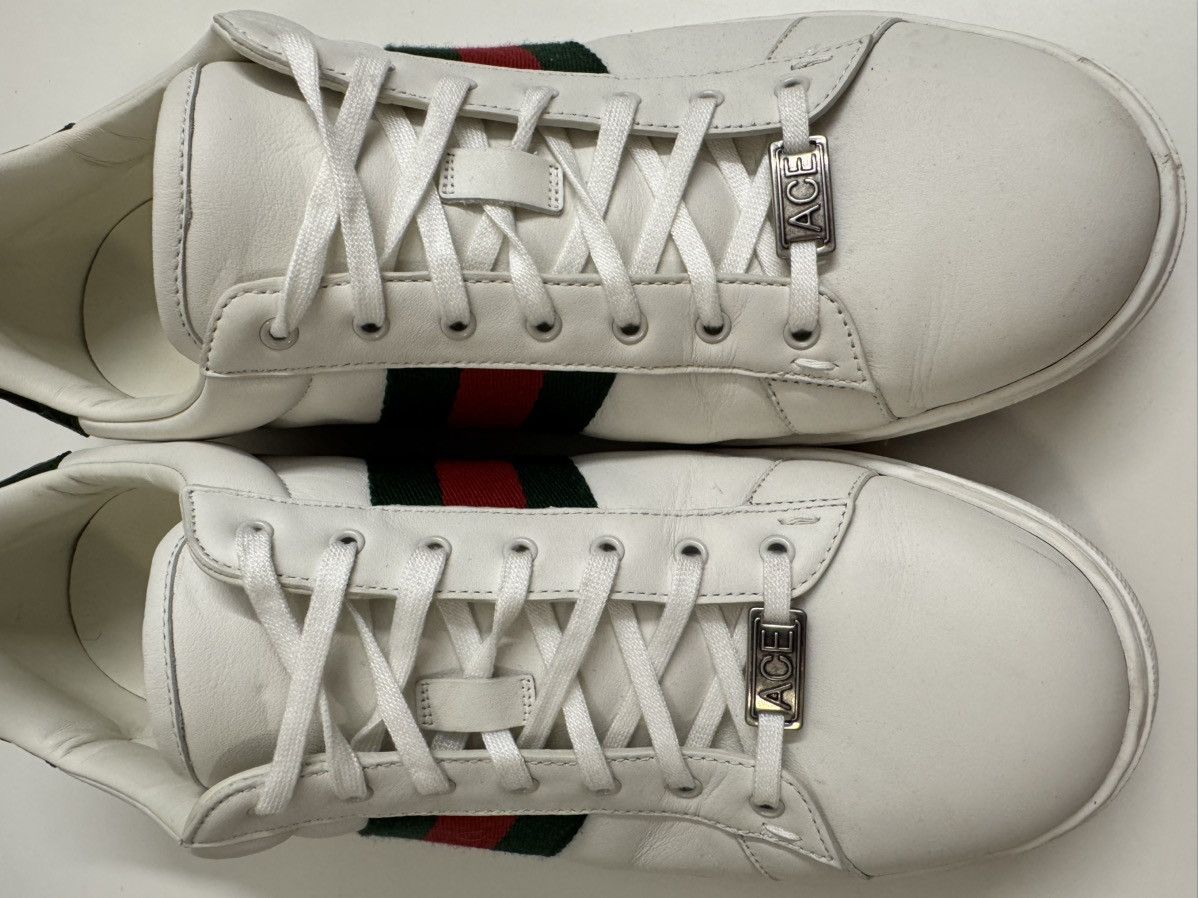 Gucci GUCCI ACE SNEAKER WITH WEB (sz 13) Size US 13 / EU 46 - 8 Thumbnail
