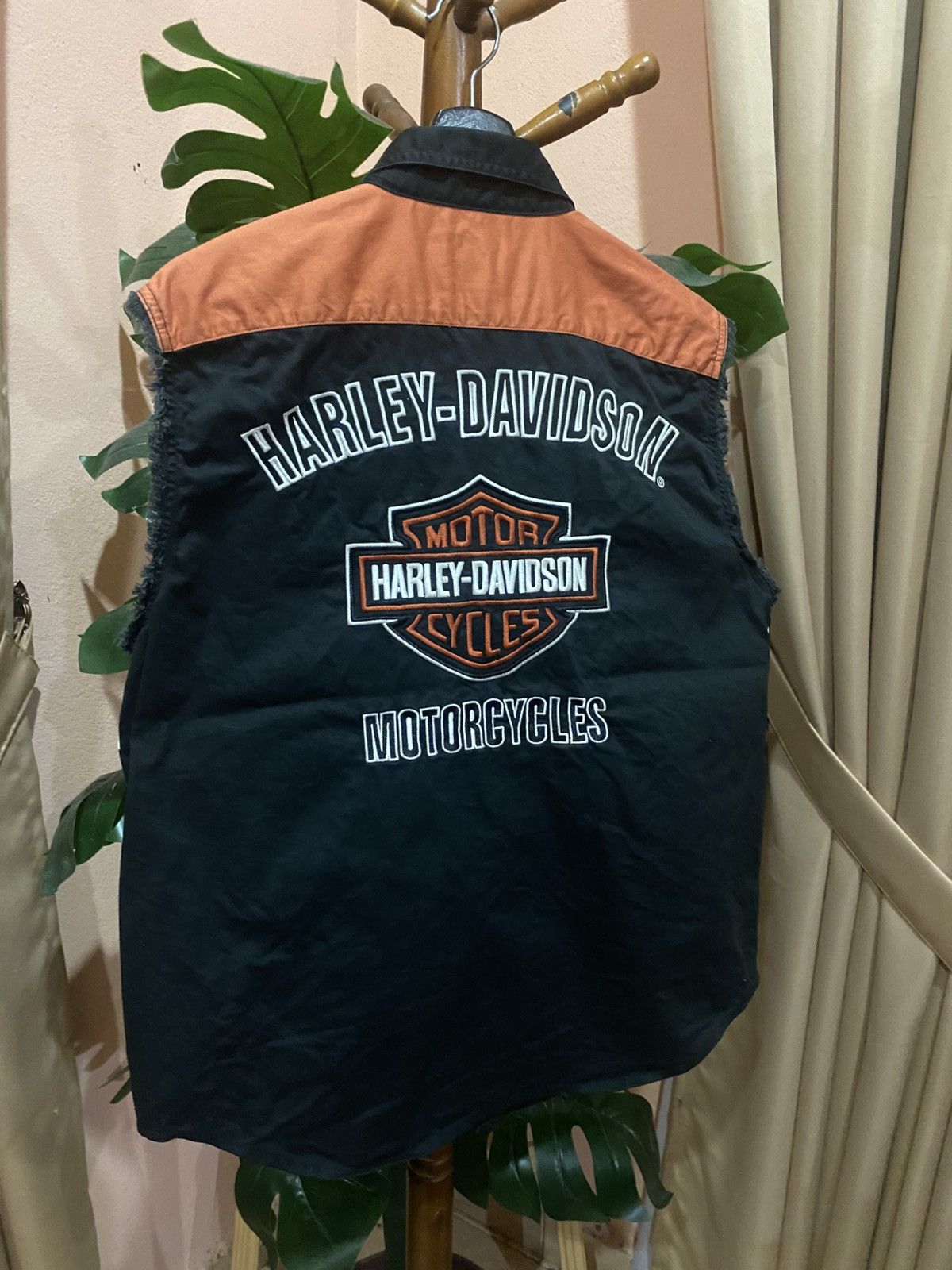 Harley Davidson Vintage 2007 Harley-Davidson Sleeveless Button-Up Vest Size US M / EU 48-50 / 2 - 15 Thumbnail