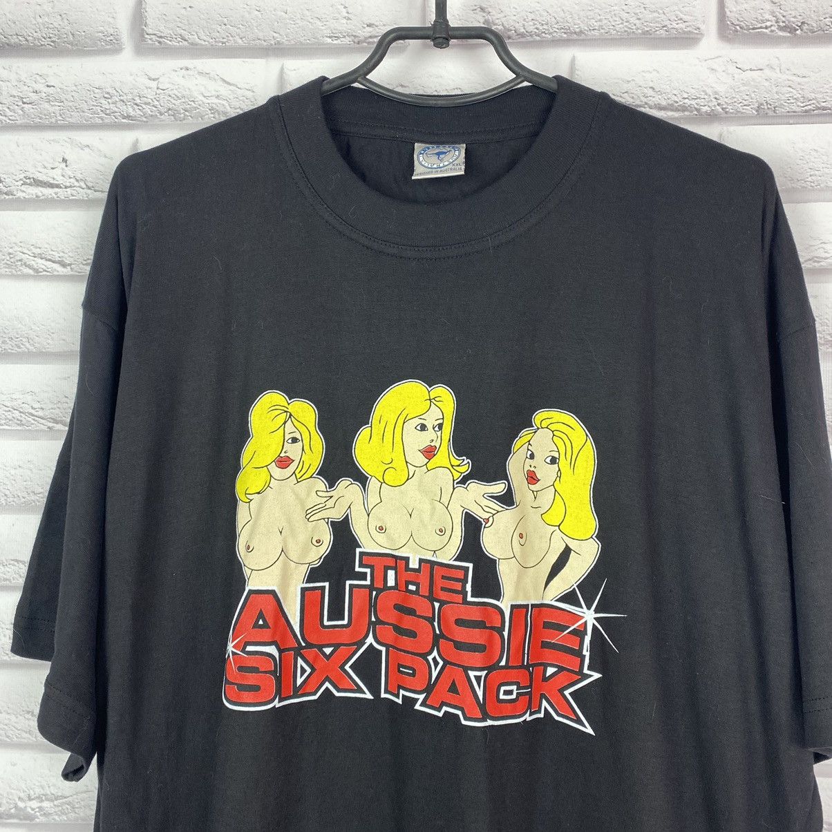 Streetwear The Aussie six pack sex girls big boobs tits tee big logo |  Grailed