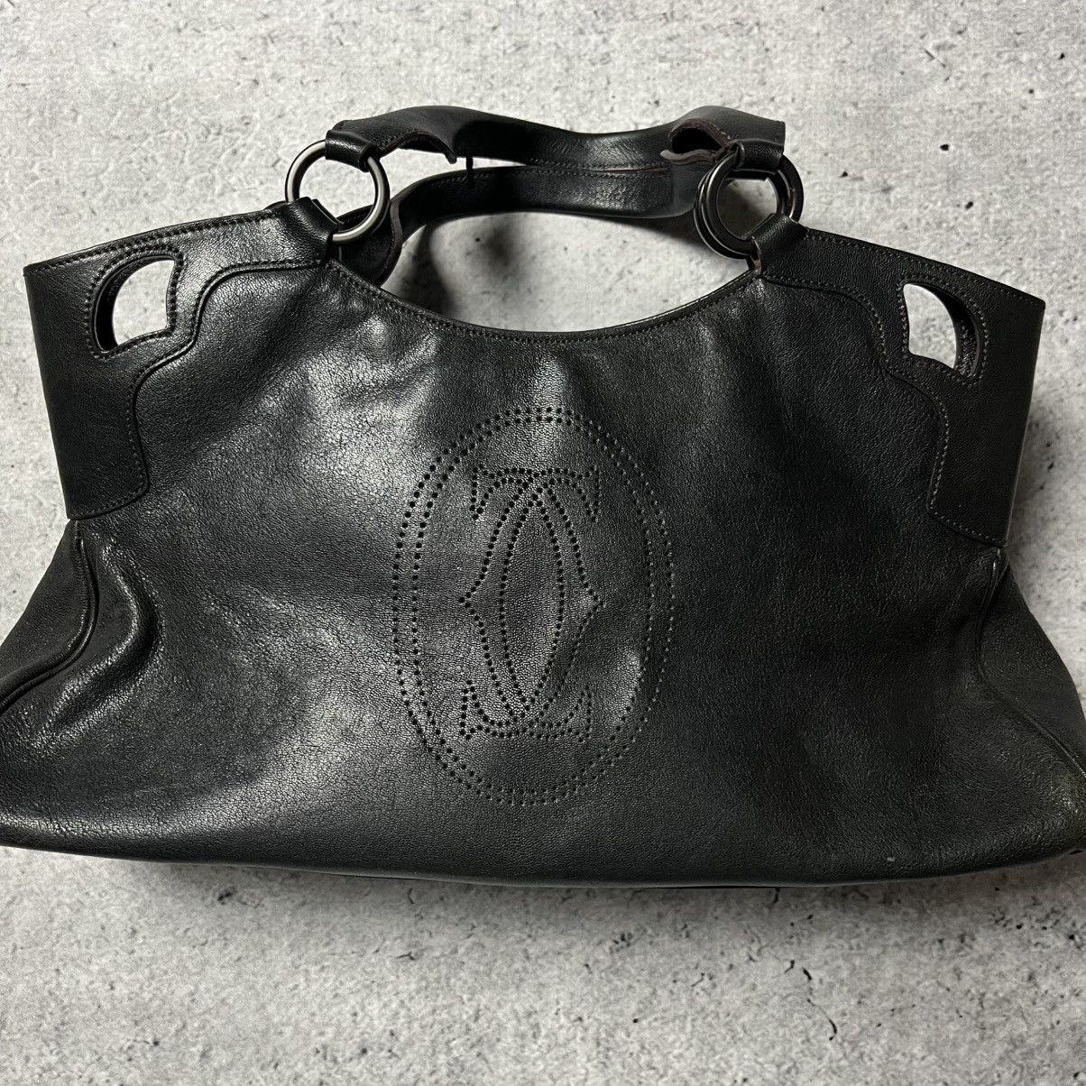 Cartier Cartier Marcello shoulder hand bag in black leather Size ONE SIZE - 4 Thumbnail