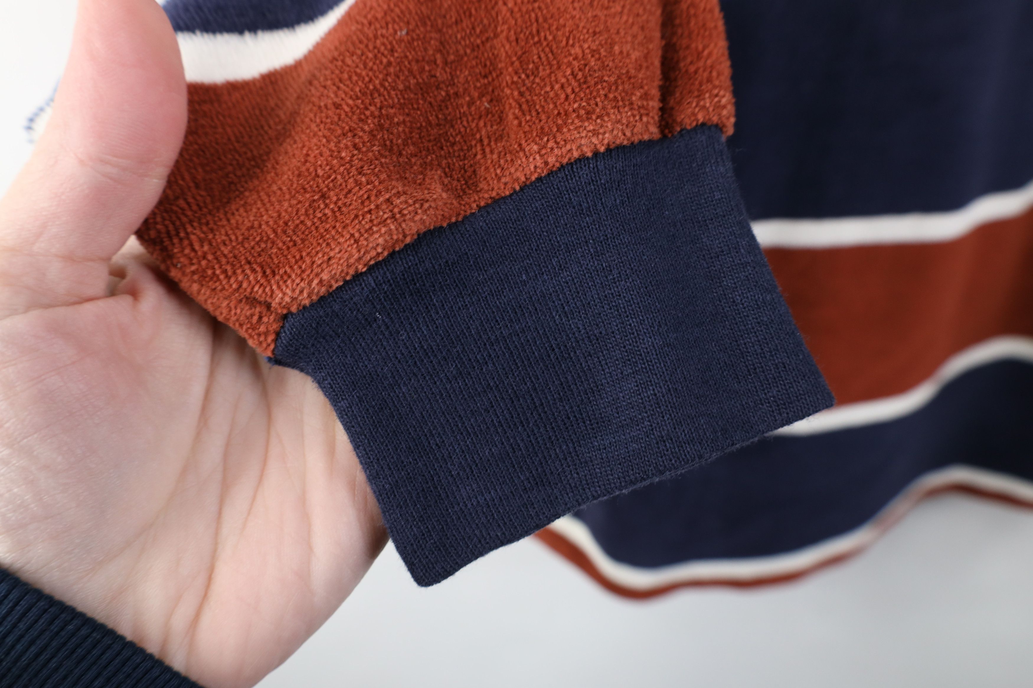 Vintage Vintage 70s Streetwear Terry Cloth Long Sleeve Rugby Polo Size US L / EU 52-54 / 3 - 9 Thumbnail