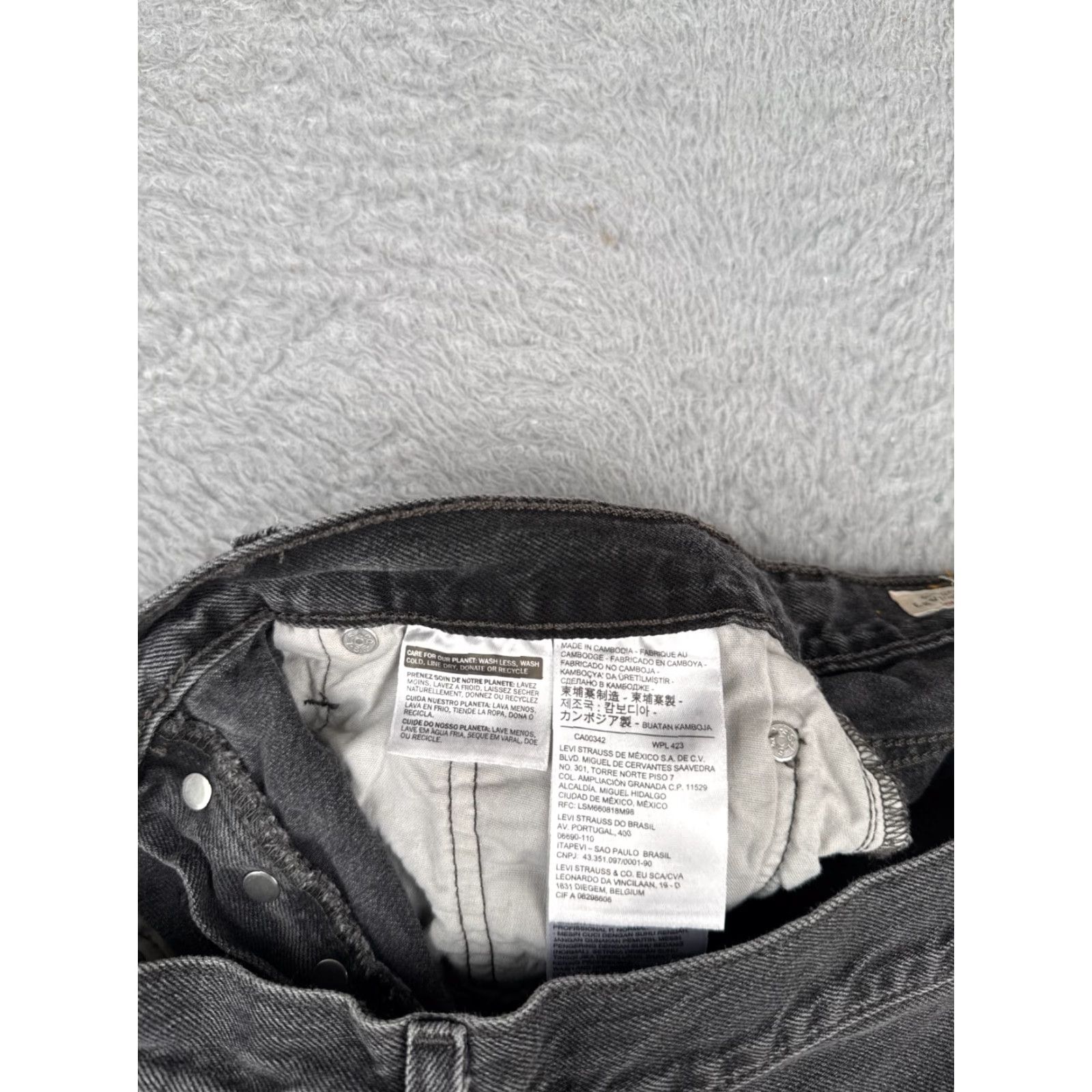Levi's Levis Jeans Women 31 Black Denim Distressed 501 S Skinny Premium 31x28 Jeans Women Distressed 501XX 5-Pocket Denim Slim Modern Black Adult Womens Size 24" / US 00 / IT 34 - 7 Thumbnail