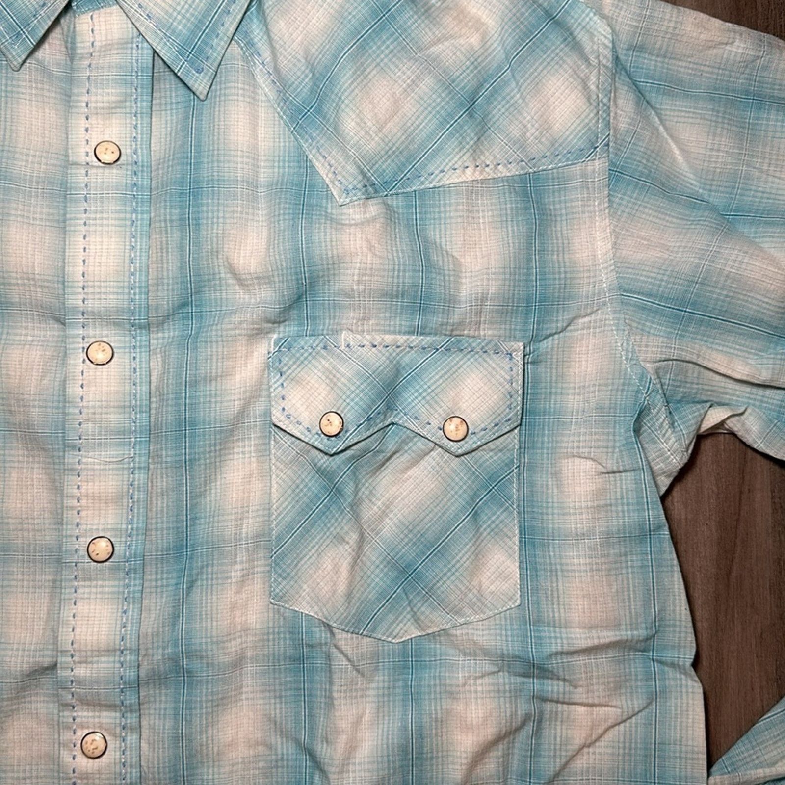 Other Double S Western Long Sleeve Pearl Snap Button - Large Size US L / EU 52-54 / 3 - 5 Thumbnail