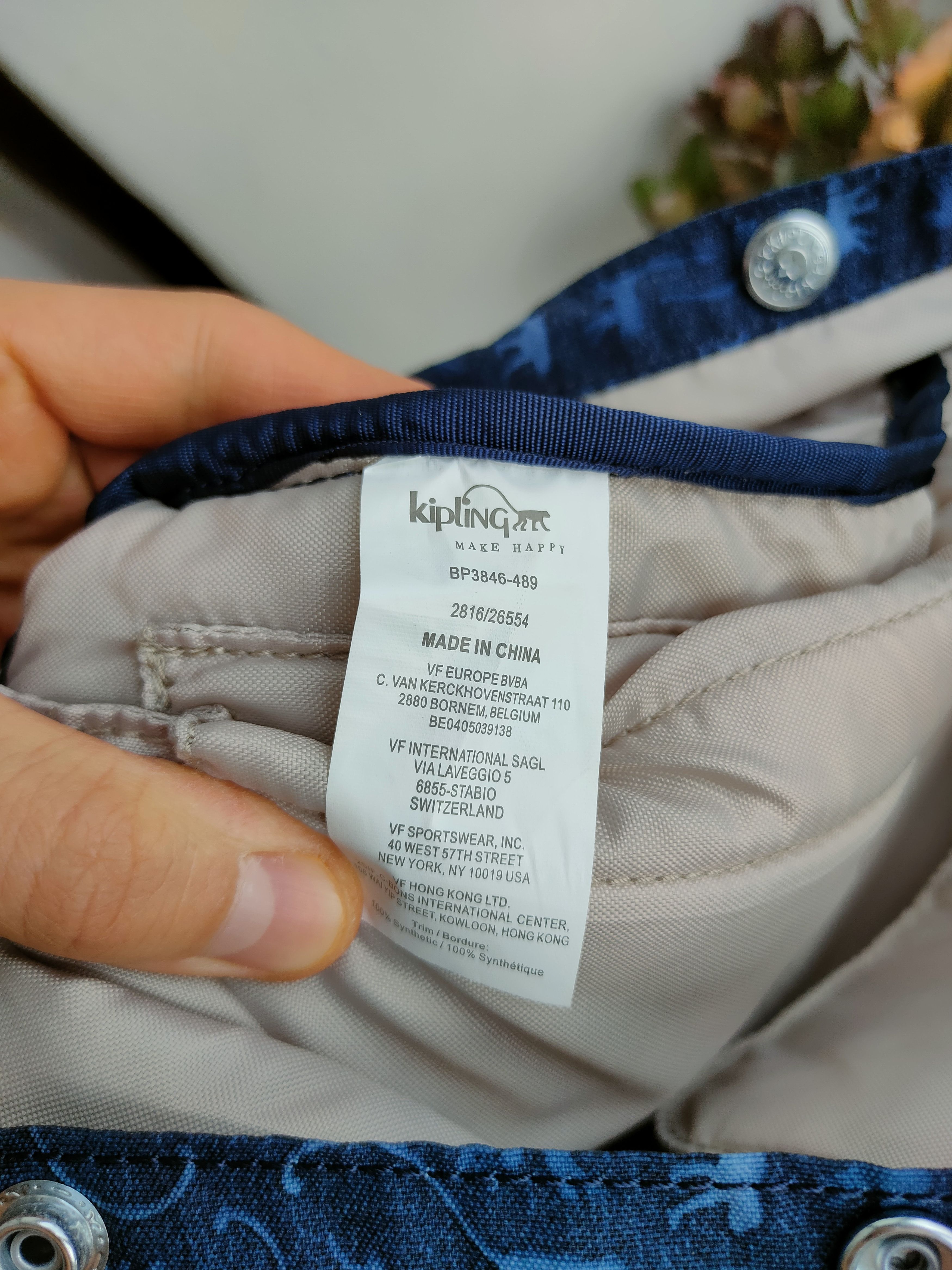 Japanese Brand Kipling Backpack Monogrammed with Monkeys Laptop Backpack Size ONE SIZE - 12 Thumbnail