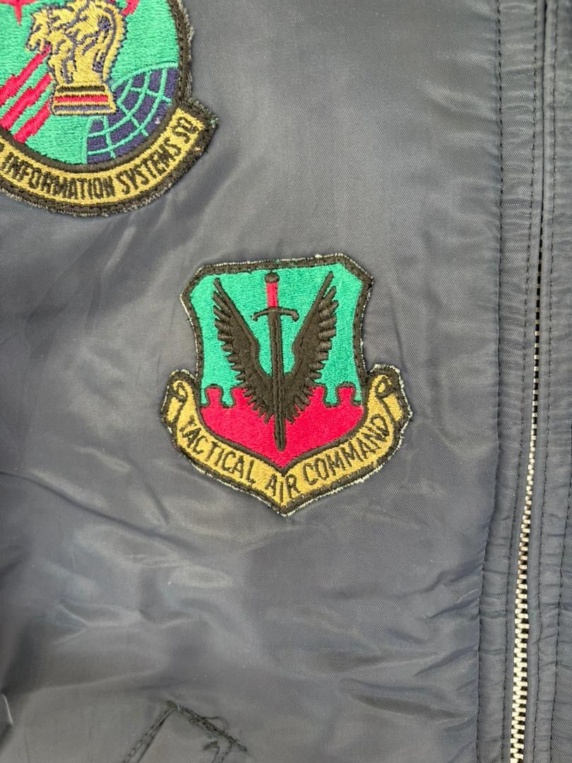 Vintage Vintage 90 MA-1 Flight Jacket USAF Tactical Air Command Size US XS / EU 42 / 0 - 13 Thumbnail
