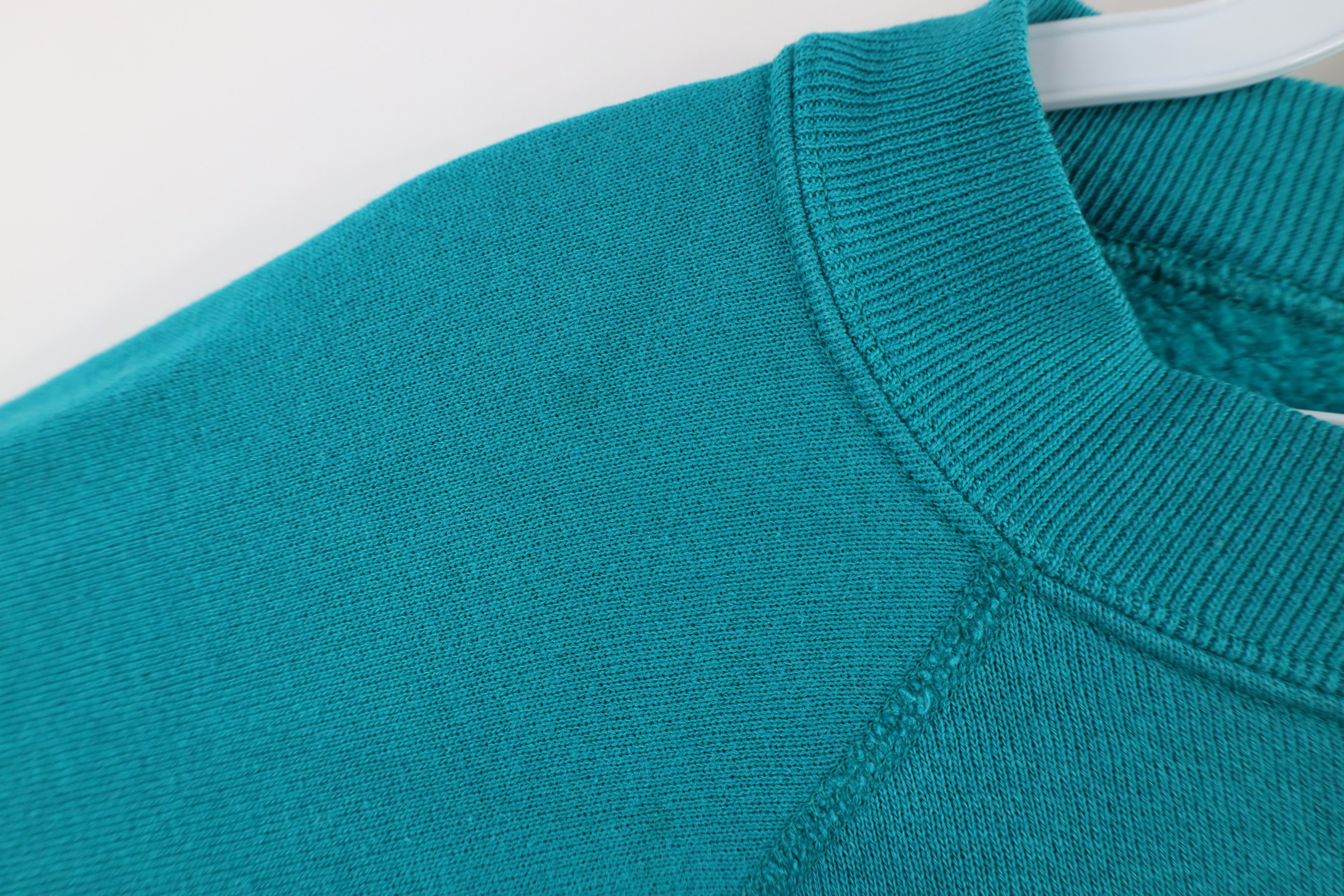Vintage Vintage 80s 90s Streetwear Crewneck Sweatshirt Teal USA Size XL / US 12-14 / IT 48-50 - 7 Thumbnail