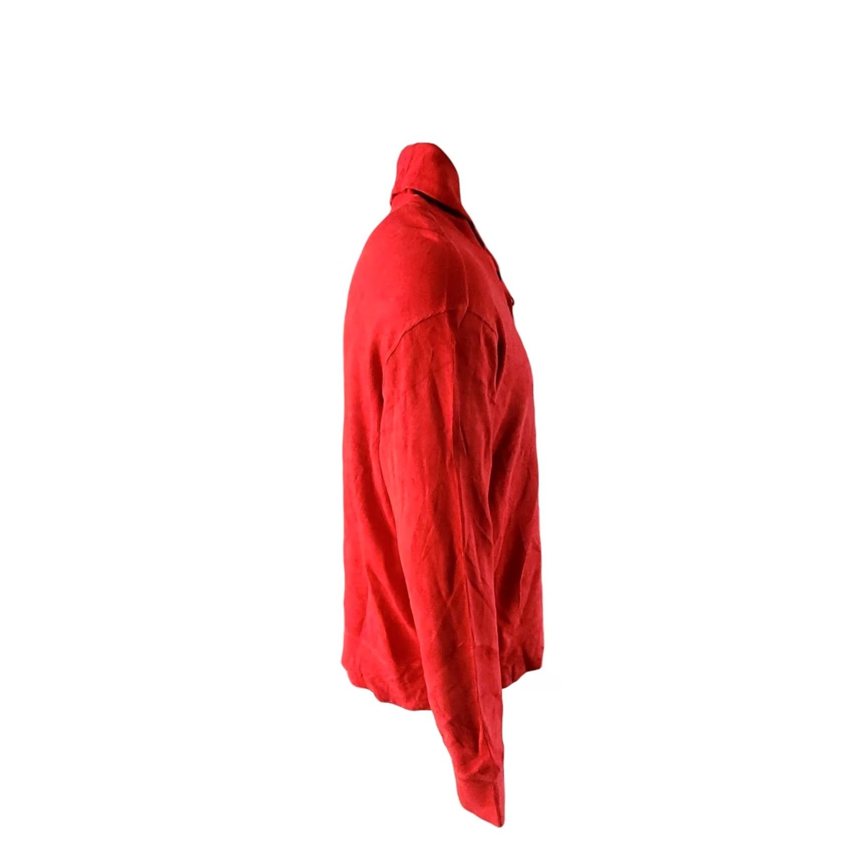 Polo Ralph Lauren Polo Ralph Lauren Red L Shawl Collar Sweatshirt – Vintage – Men – Size L Size US L / EU 52-54 / 3 - 3 Thumbnail