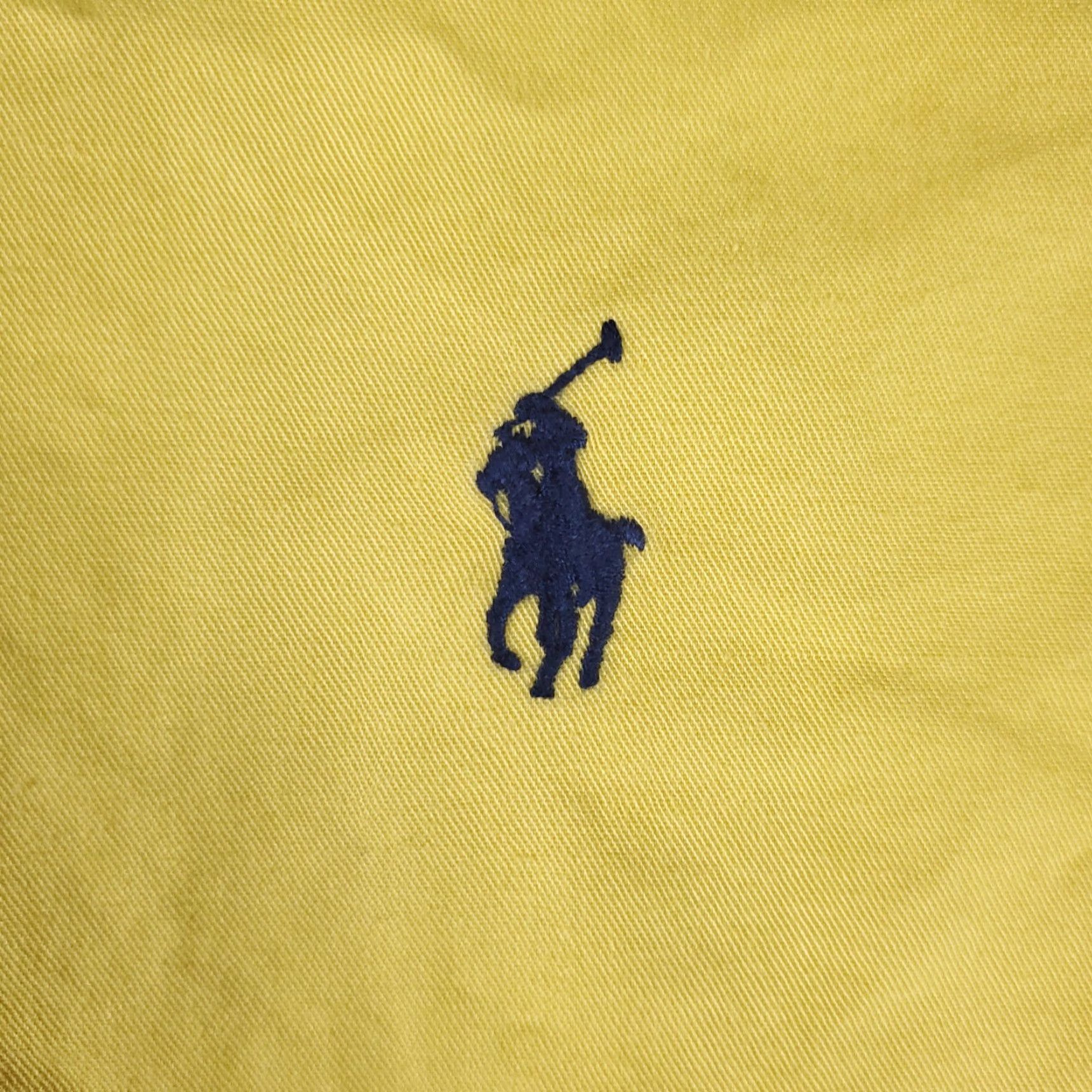 Ralph Lauren Ralph Lauren Shirt Mens Large Yellow Button-Up Long Sleeve Cotton Collared Classic Pockets Mens Size US L / EU 52-54 / 3 - 3 Thumbnail