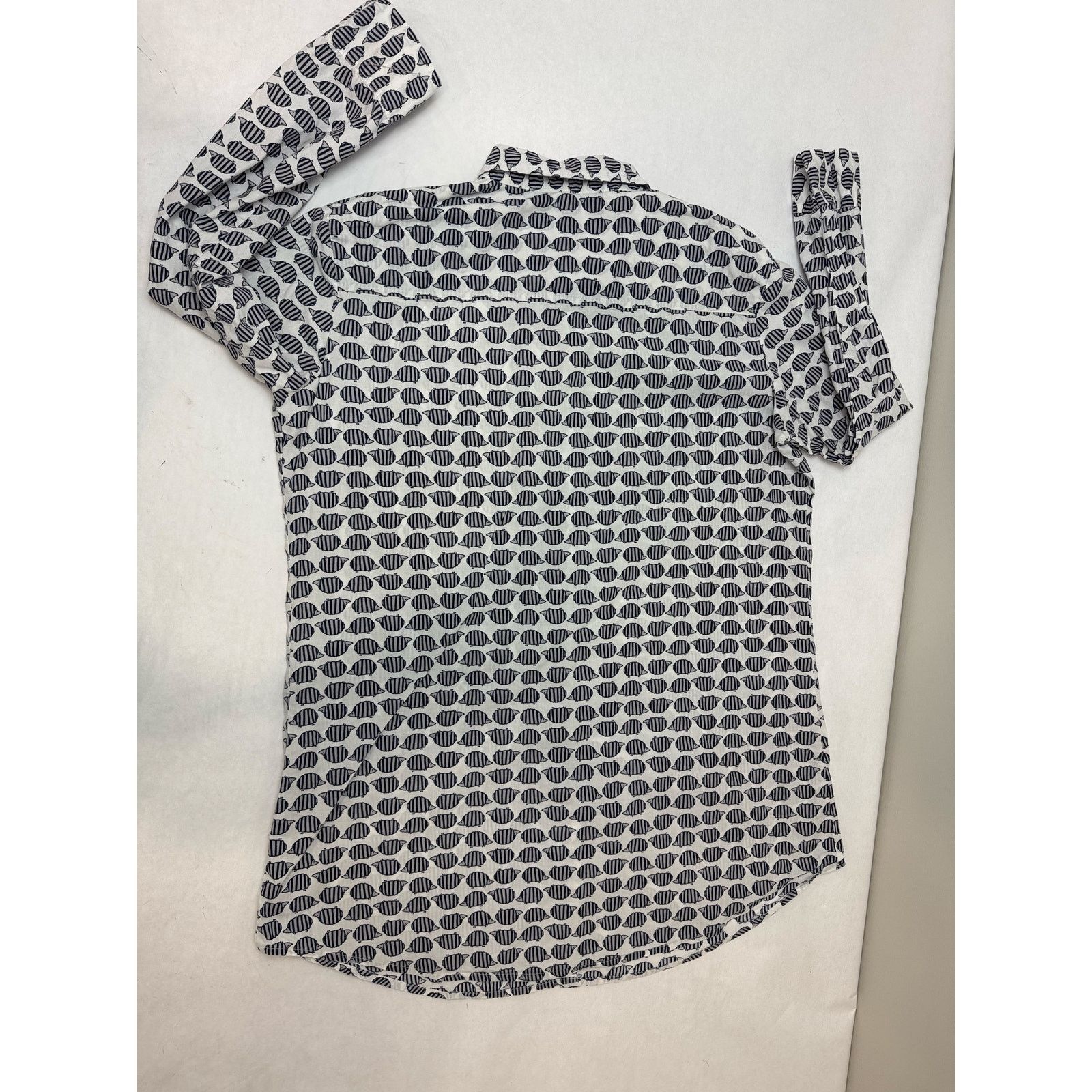 Sonoma Hedgehog Print Button Down Shirt 100% Cotton Sonoma - Large Size L / US 10 / IT 46 - 4 Thumbnail