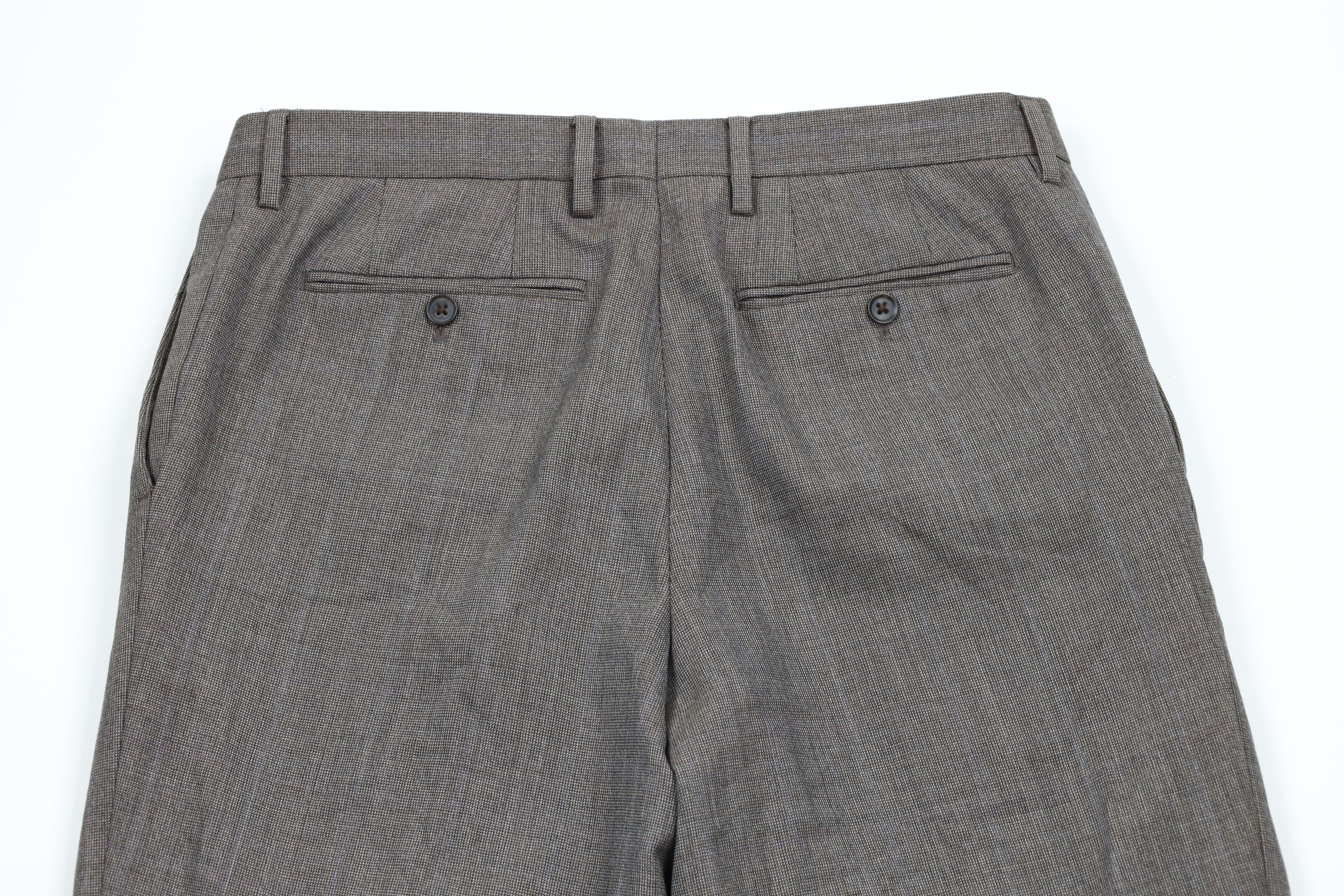 Banana Republic × Vintage Banana Republic Fit Wool Wide Leg Chino Pants Trousers Brown Size US 33 - 9 Thumbnail