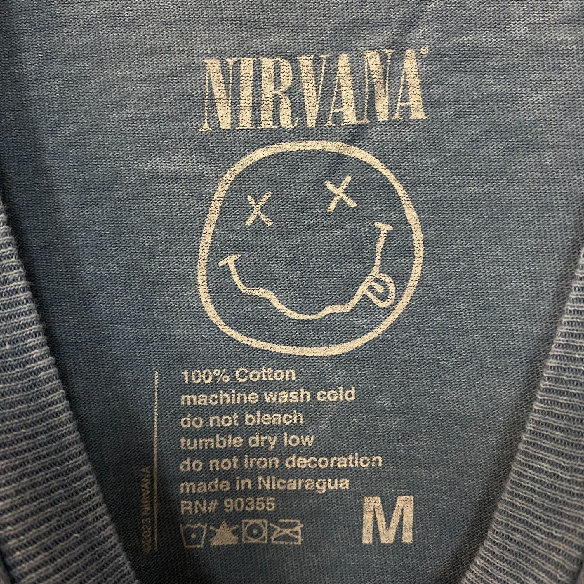 Nirvana Nirvana Nevermind Dead Smiley Graphic Grunge Band T-Shirt Me Size US M / EU 48-50 / 2 - 5 Thumbnail