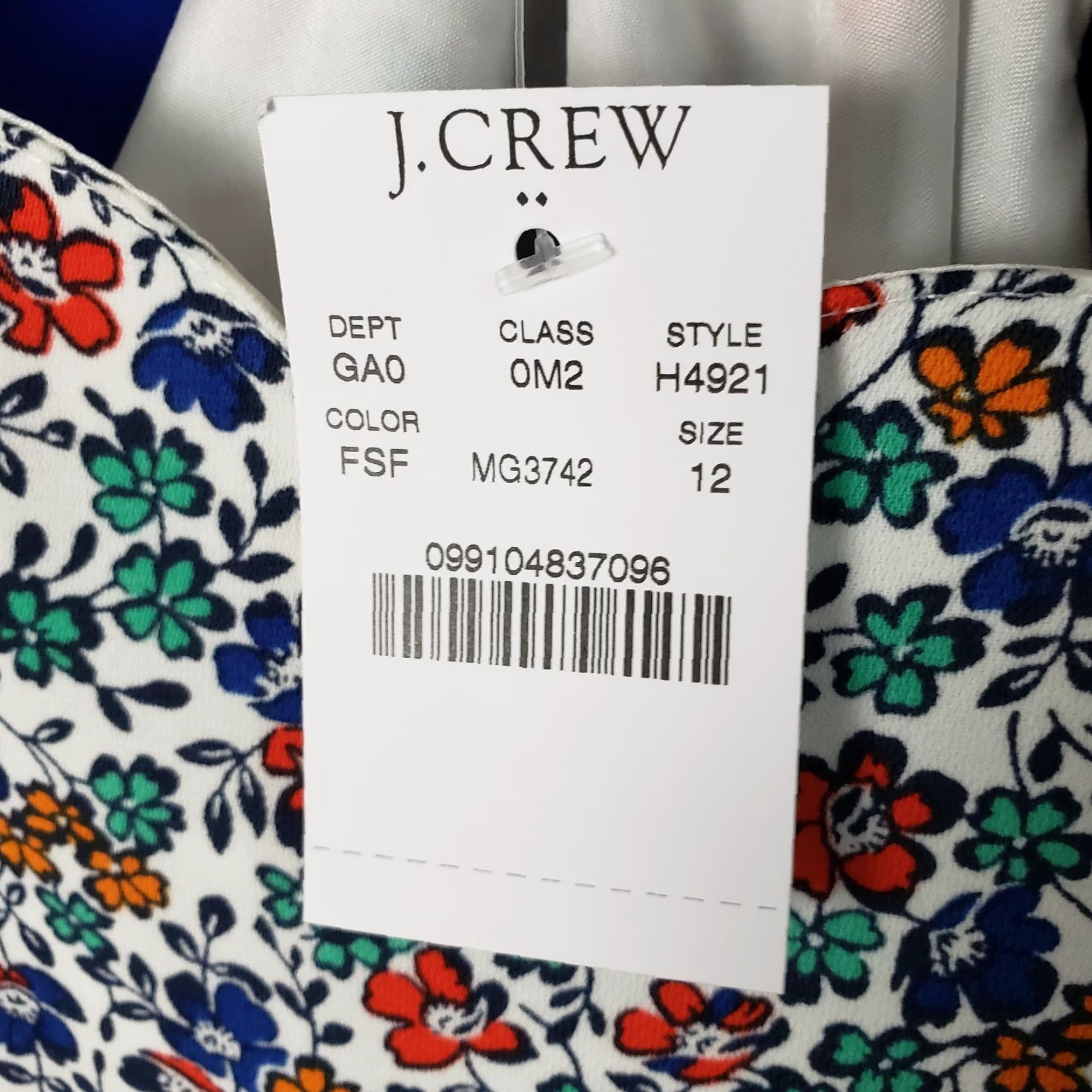 J.Crew J.CREW Womens Printed Scallop Cami Tank Sz 12 Blue Red Floral Shirt Camisole Vest Womens Size 12 Casual Vintage No N/A Size XL / US 12-14 / IT 48-50 - 7 Thumbnail
