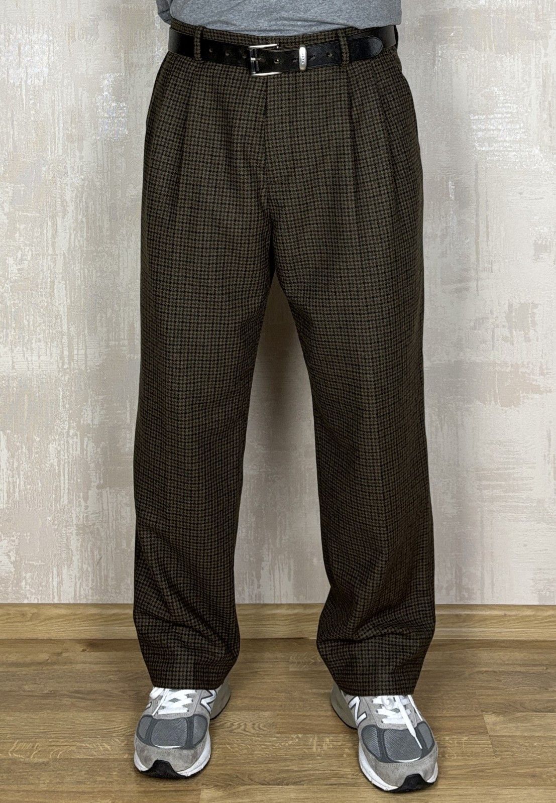 H&M H&M Edition by John Boyega Houndstooth Wool Blend Pants Size US 36 / EU 52 - 1 Thumbnail