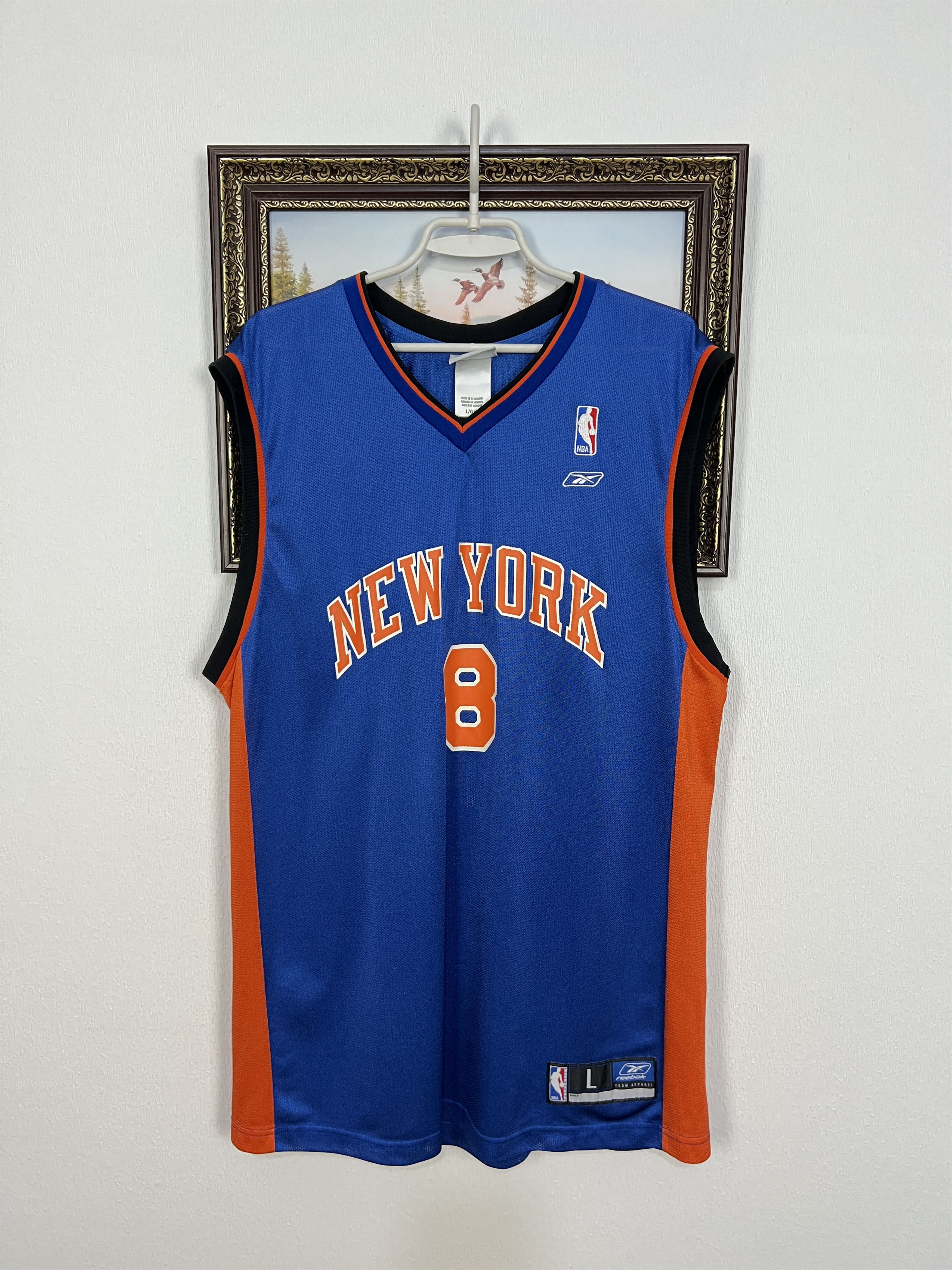 Reebok Vintage Reebok New York Knicks #8 Sprewell NBA Jersey Size US L / EU 52-54 / 3 - 1 Thumbnail