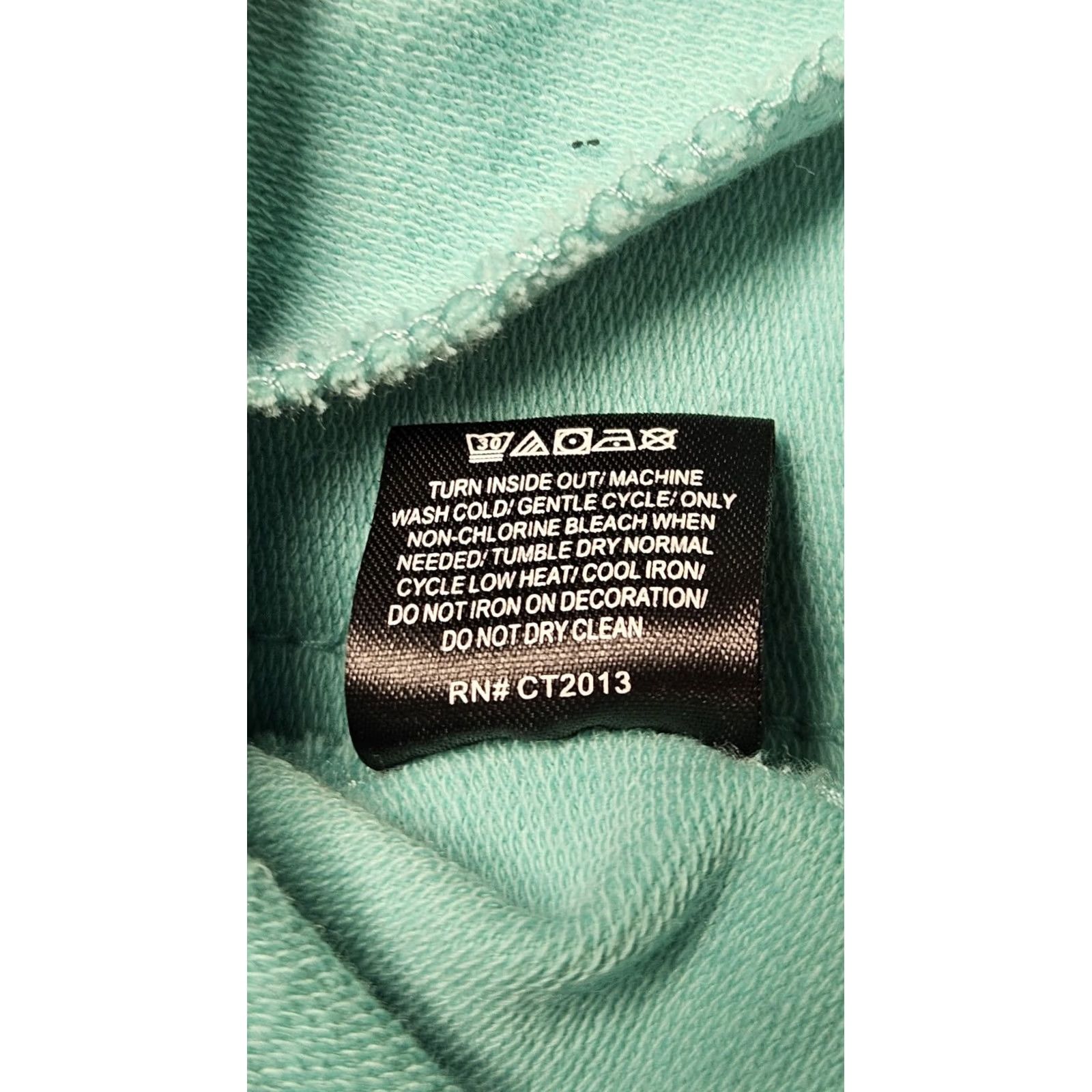 Vintage Crazy Train Turquoise Western Graphic Serape Mint Zip Hoodie Lightweight M Women's Regular Teal Graphic Zip Closure Jacket Size M / US 6-8 / IT 42-44 - 8 Thumbnail