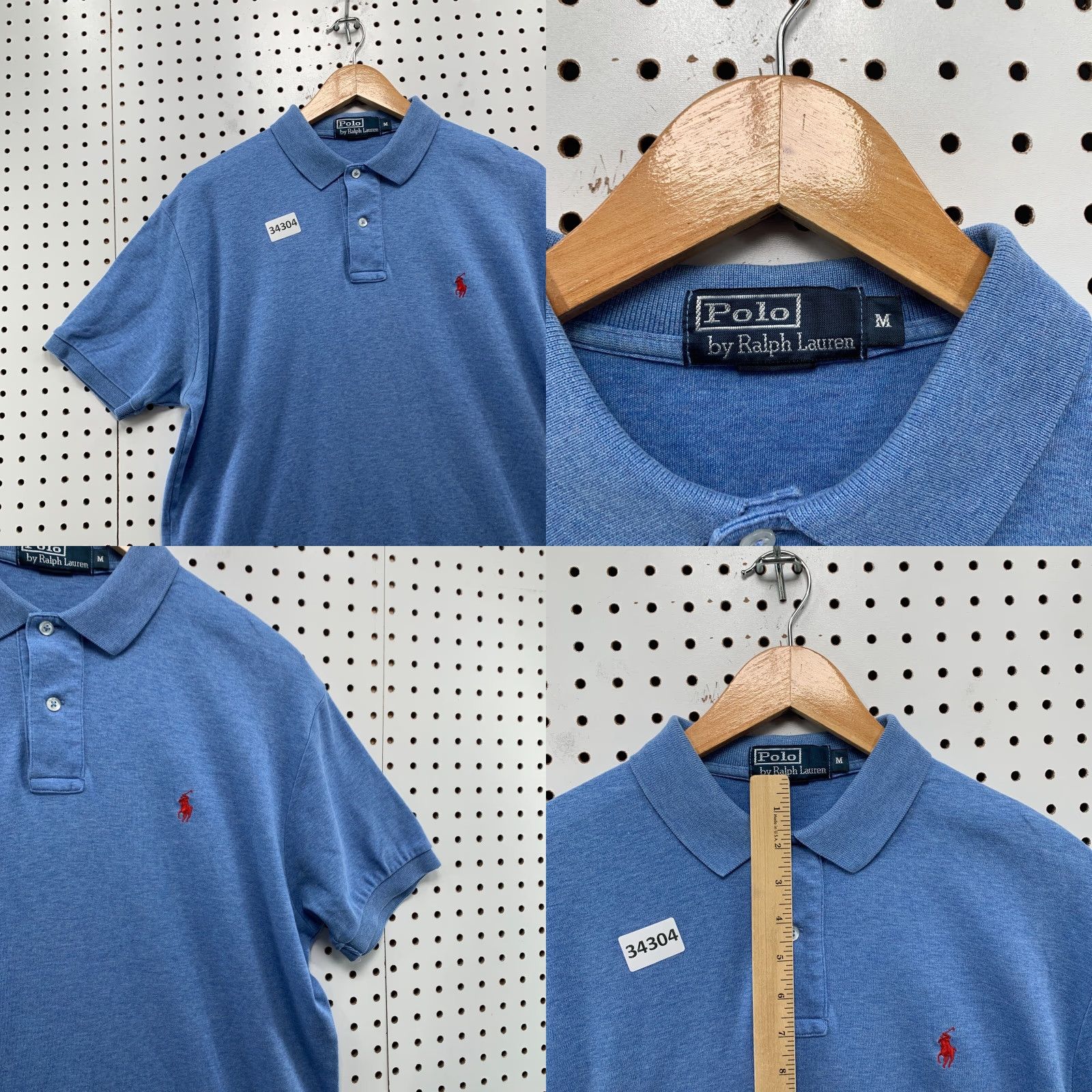 Polo Ralph Lauren VINTAGE Polo Ralph Lauren Shirt Mens M Blue Red Pony Polo Casual Preppy 90s Mens Clothing Size US M / EU 48-50 / 2 - 8 Thumbnail