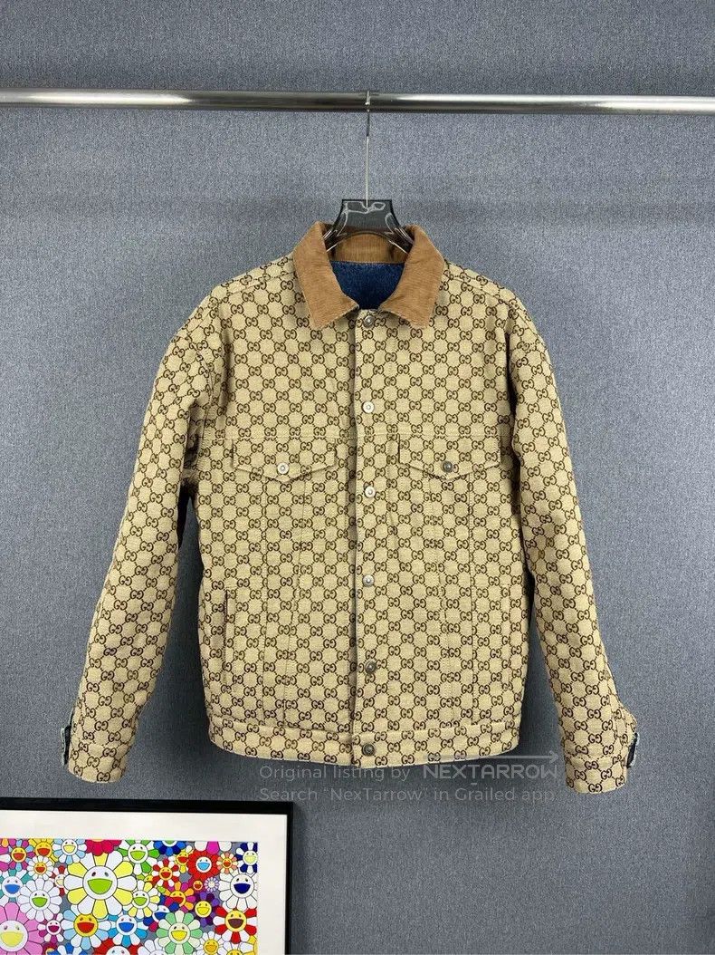 Gucci Gucci Old flower full LOGO double-sided denim jacket Size US S / EU 44-46 / 1 - 1 Thumbnail