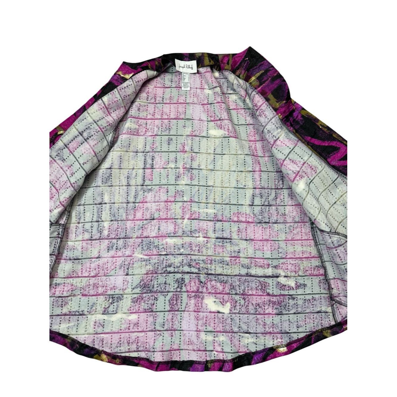 Joseph Ribkoff Joseph Ribkoff Abstract Print Trapeze Jacket Size 8 Size M / US 6-8 / IT 42-44 - 6 Thumbnail