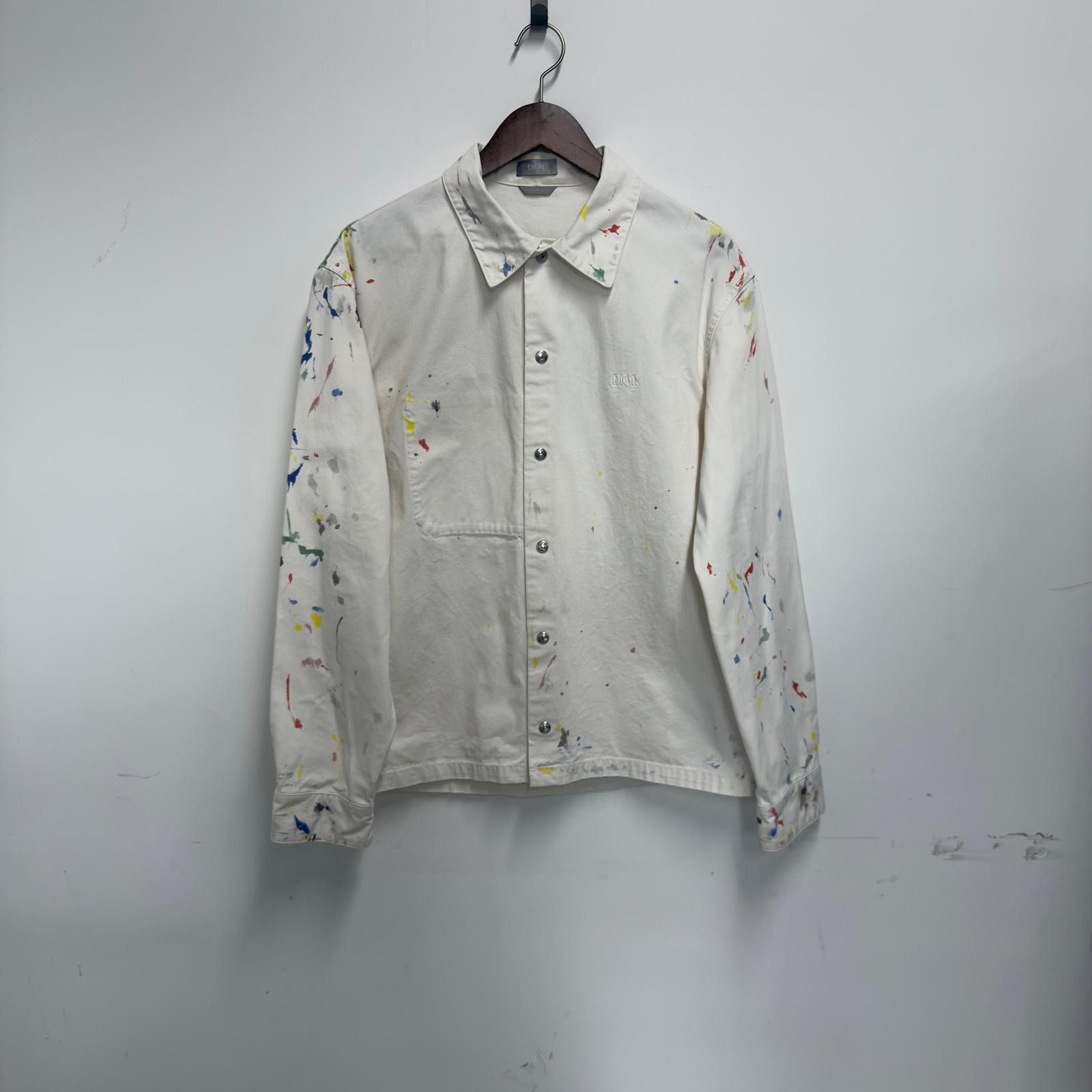Dior Dior Paint Splatter Button Up Shirt Size 48 Size US M / EU 48-50 / 2 - 1 Thumbnail