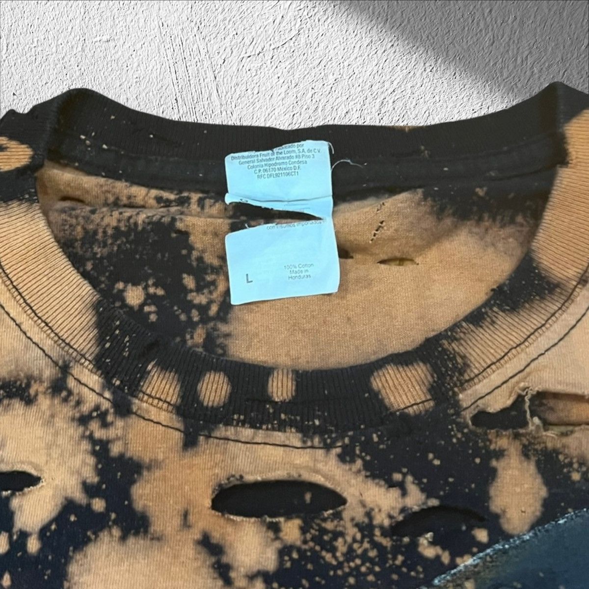 Vintage Vintage Grim Reaper Bleached Distressed Shirt Streetwear Size US L / EU 52-54 / 3 - 4 Thumbnail