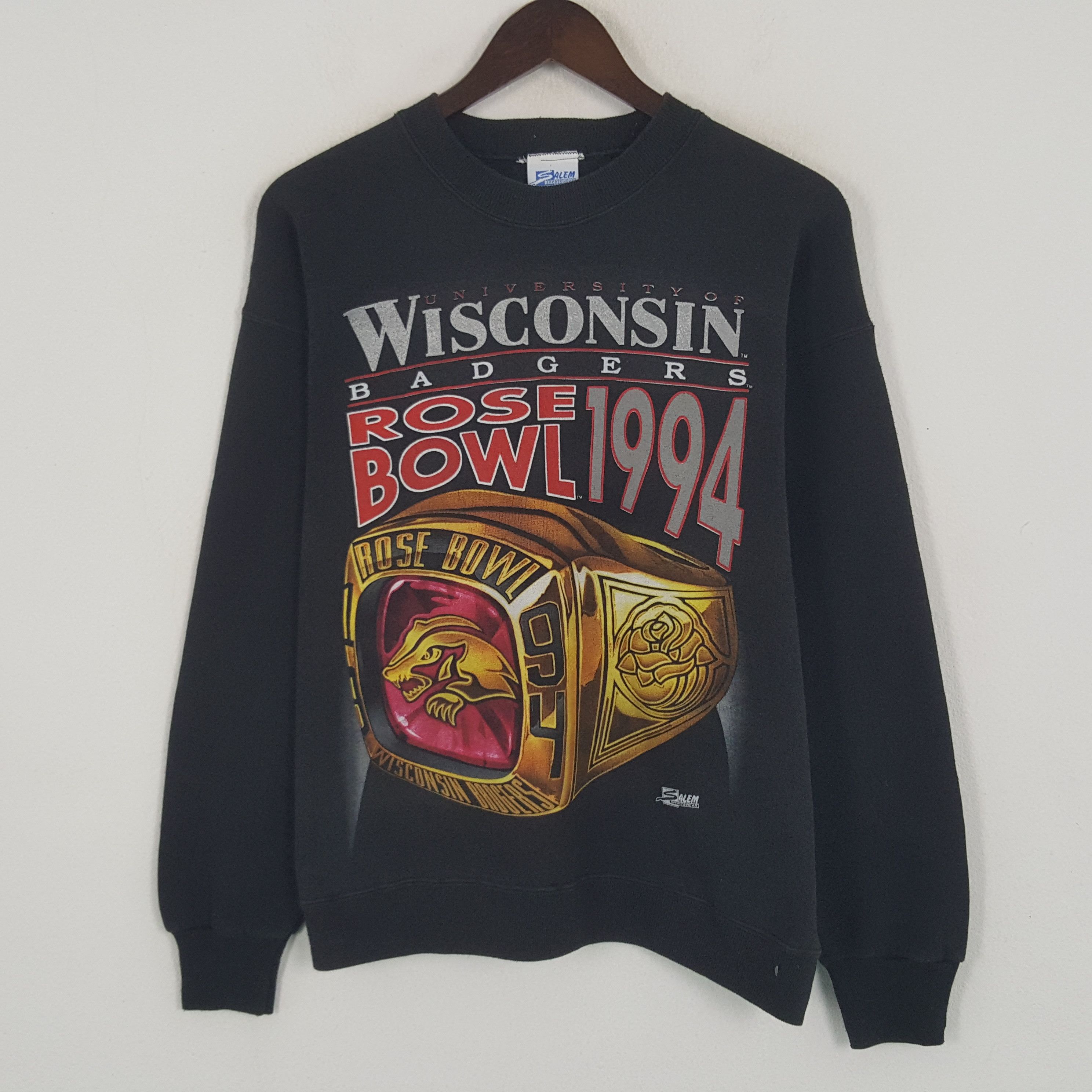 Salem Sportswear × Vintage Vintage University Of Wisconsin Rose Bowl 1994 Sweatshirt Size US M / EU 48-50 / 2 - 1 Thumbnail