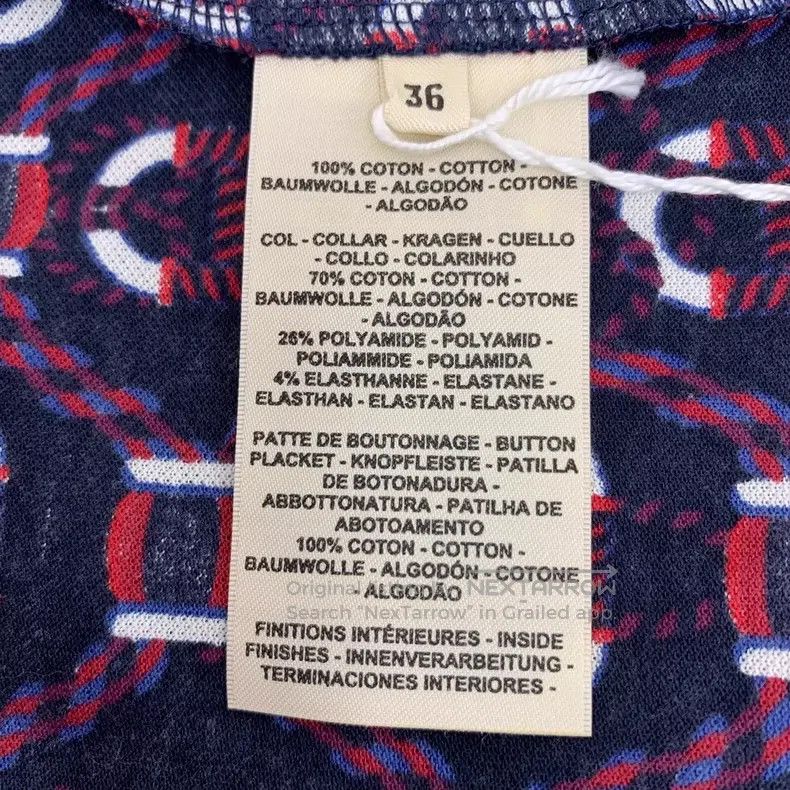 Hermes Hermes Color-Blocked Pig Nose All-Over Printed Collar Cott Size XS / US 0-2 / IT 36-38 - 7 Thumbnail