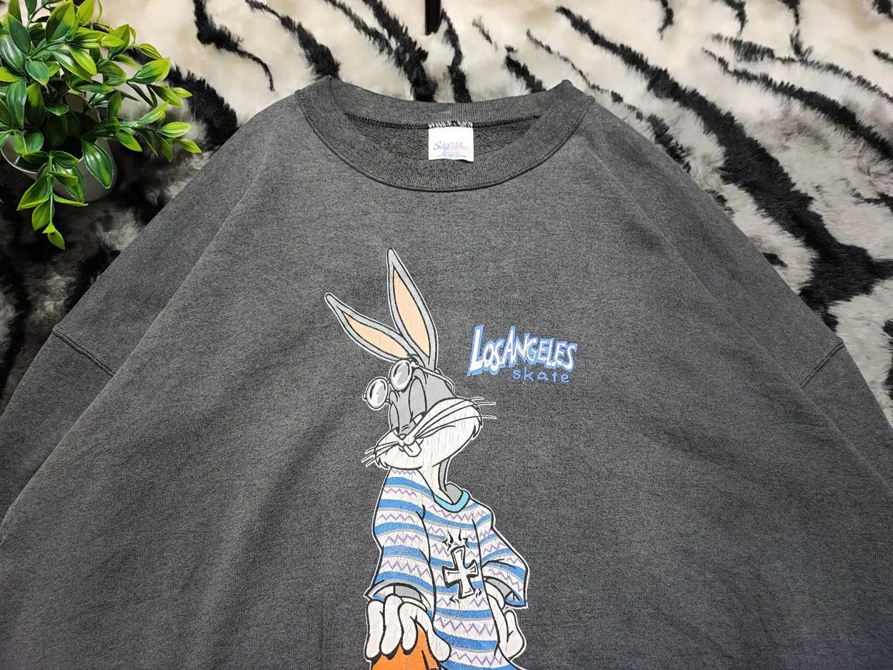 Vintage 90s Bugs Bunny Georgetown Looney Tunes Puff Print Size US L / EU 52-54 / 3 - 6 Thumbnail