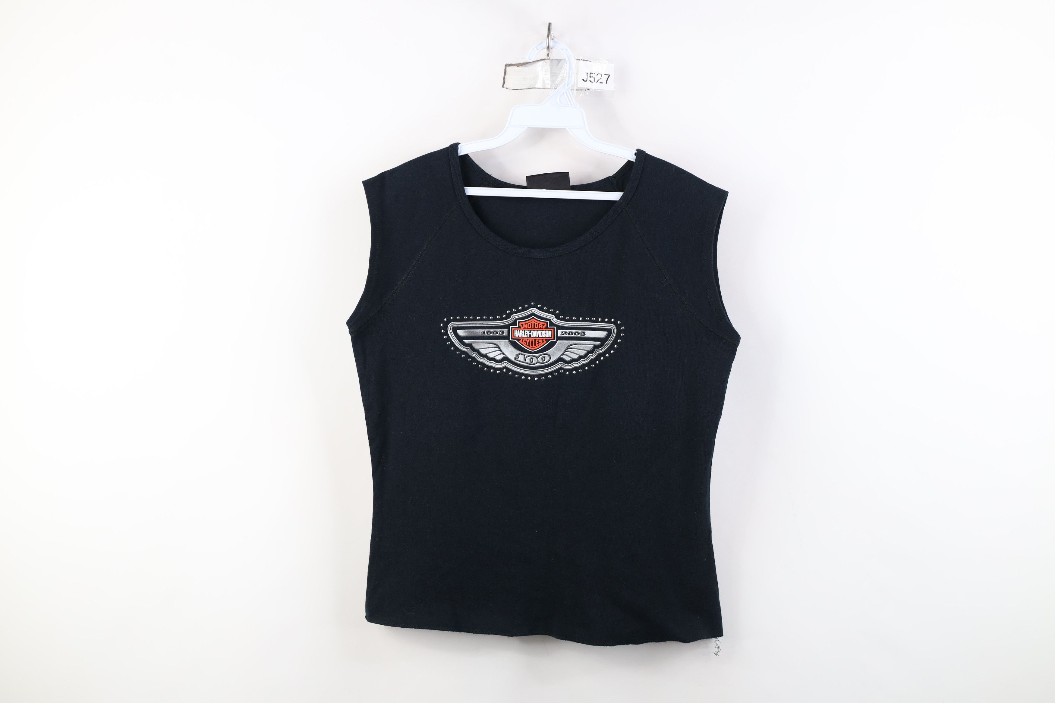 Harley Davidson Vintage Y2K 2003 Harley Davidson Anniversary Ribbed T-Shirt Size M / US 6-8 / IT 42-44 - 1 Thumbnail