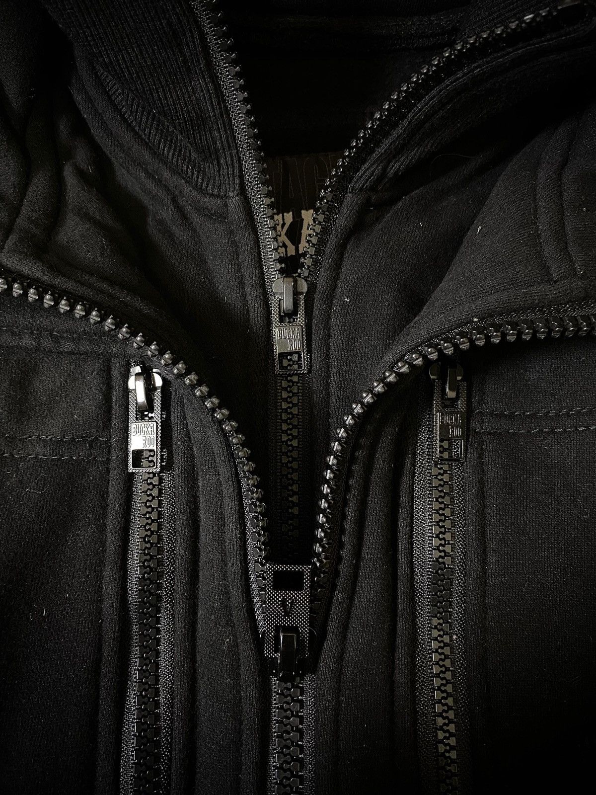 BUCKAROO 2000s BUCKAROO GOTHIC BONO ZIP HOOD JACKET Size US M / EU 48-50 / 2 - 6 Thumbnail