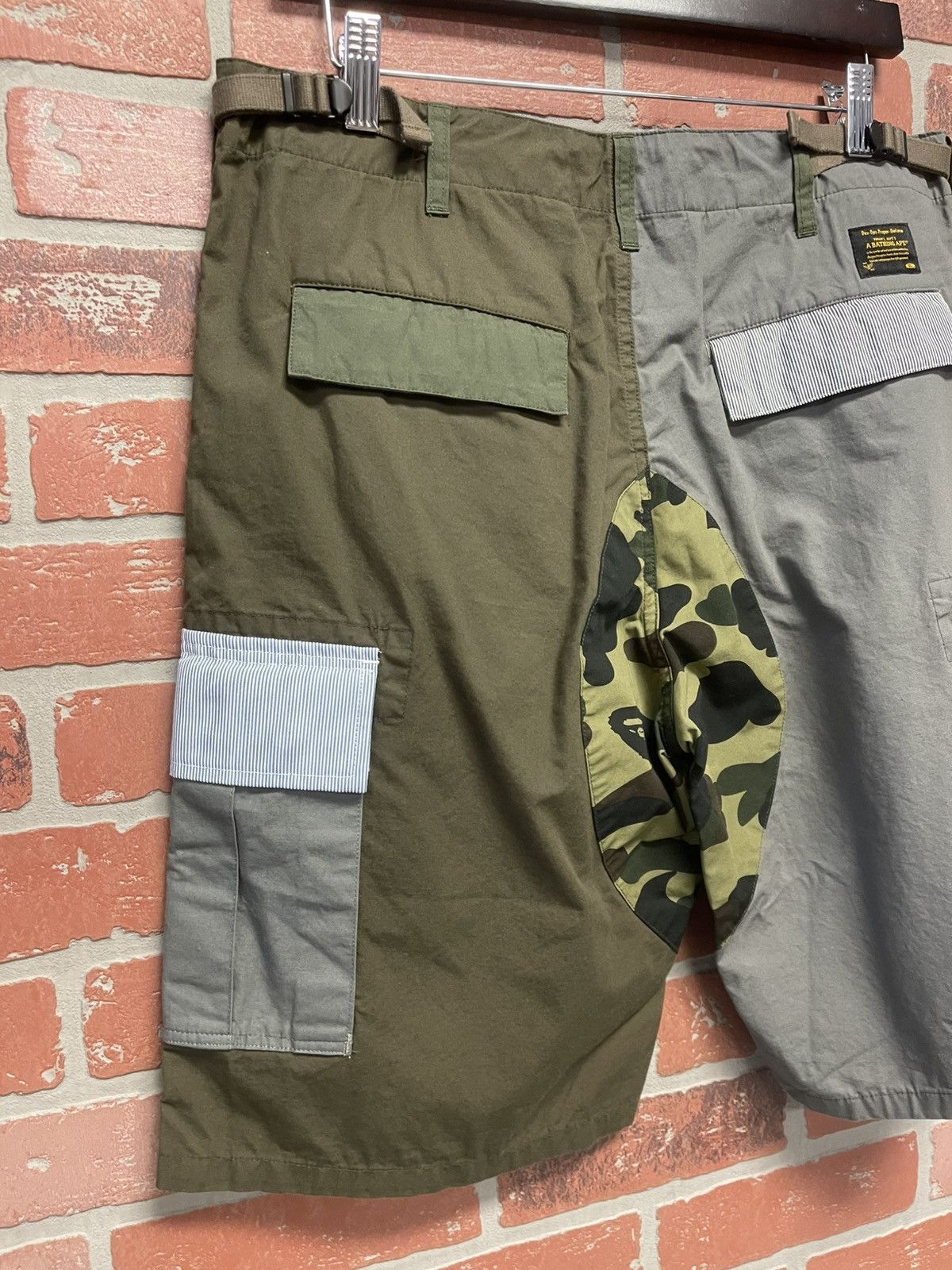 Bape Size S - BAPE Crazy Pattern 6 Panel Pocket Wide Fit Shorts Size US 30 / EU 46 - 7 Thumbnail