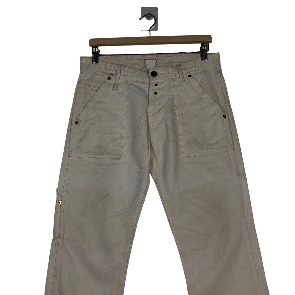Japanese Brand 🔥Vintage Bush Pants Denim Chore LeFrude Japan Issey Miyake Size US 32 / EU 48 - 4 Thumbnail
