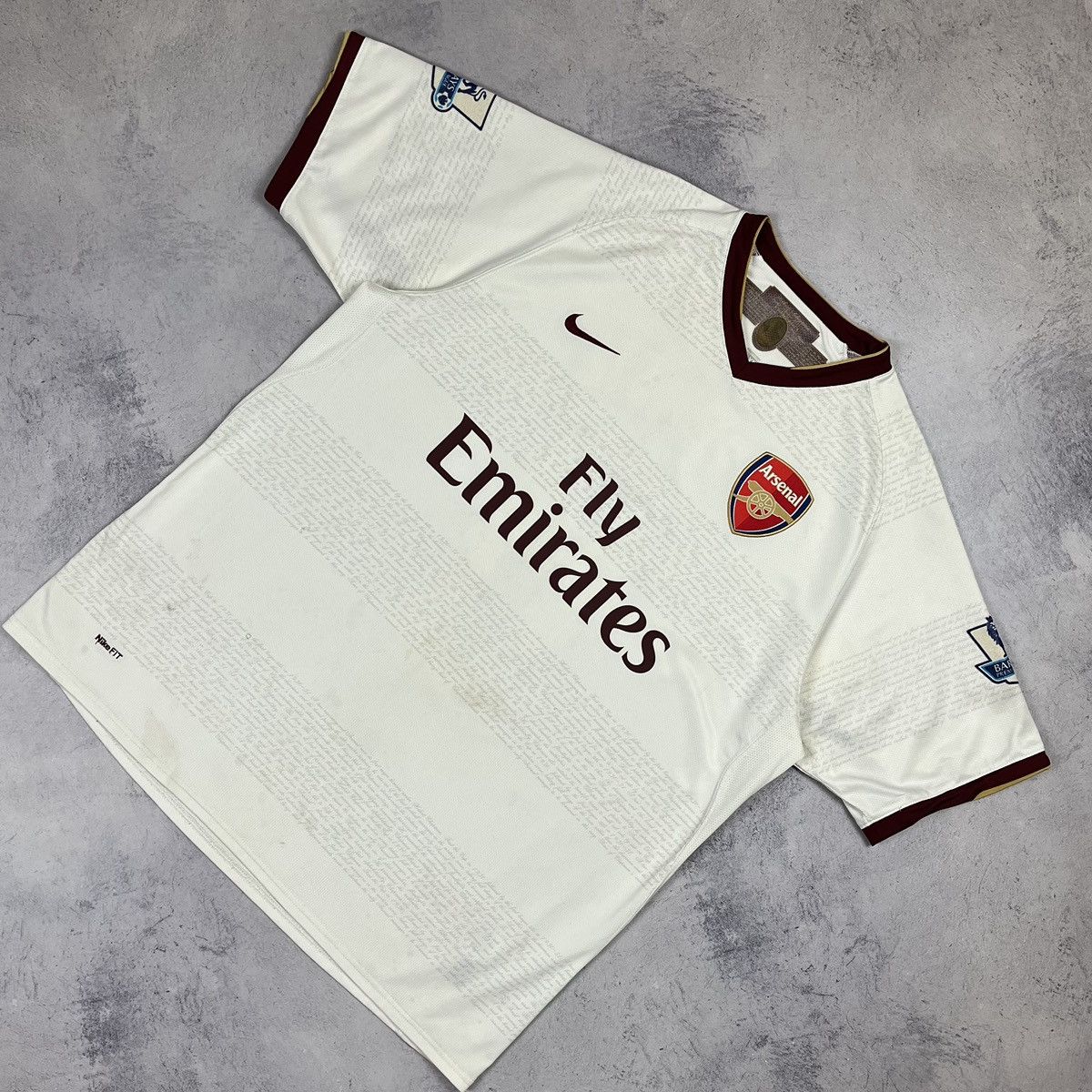 Vintage Nike FC Arsenal rare Van Percie soccer jersey 07/08