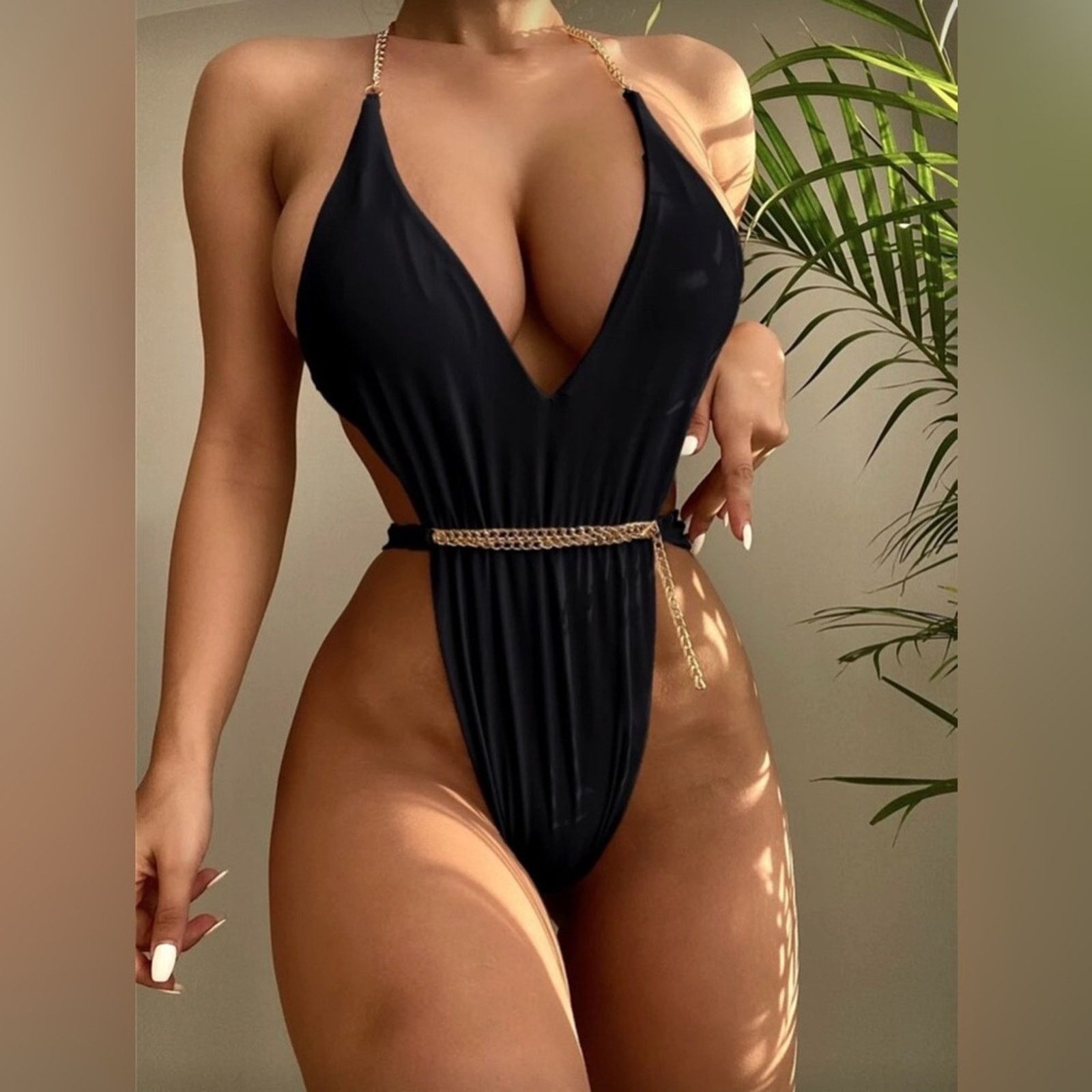 Other Black swimsuit One Piece Bikini Swimwear bathing suit XS Size ONE SIZE - 1 Thumbnail